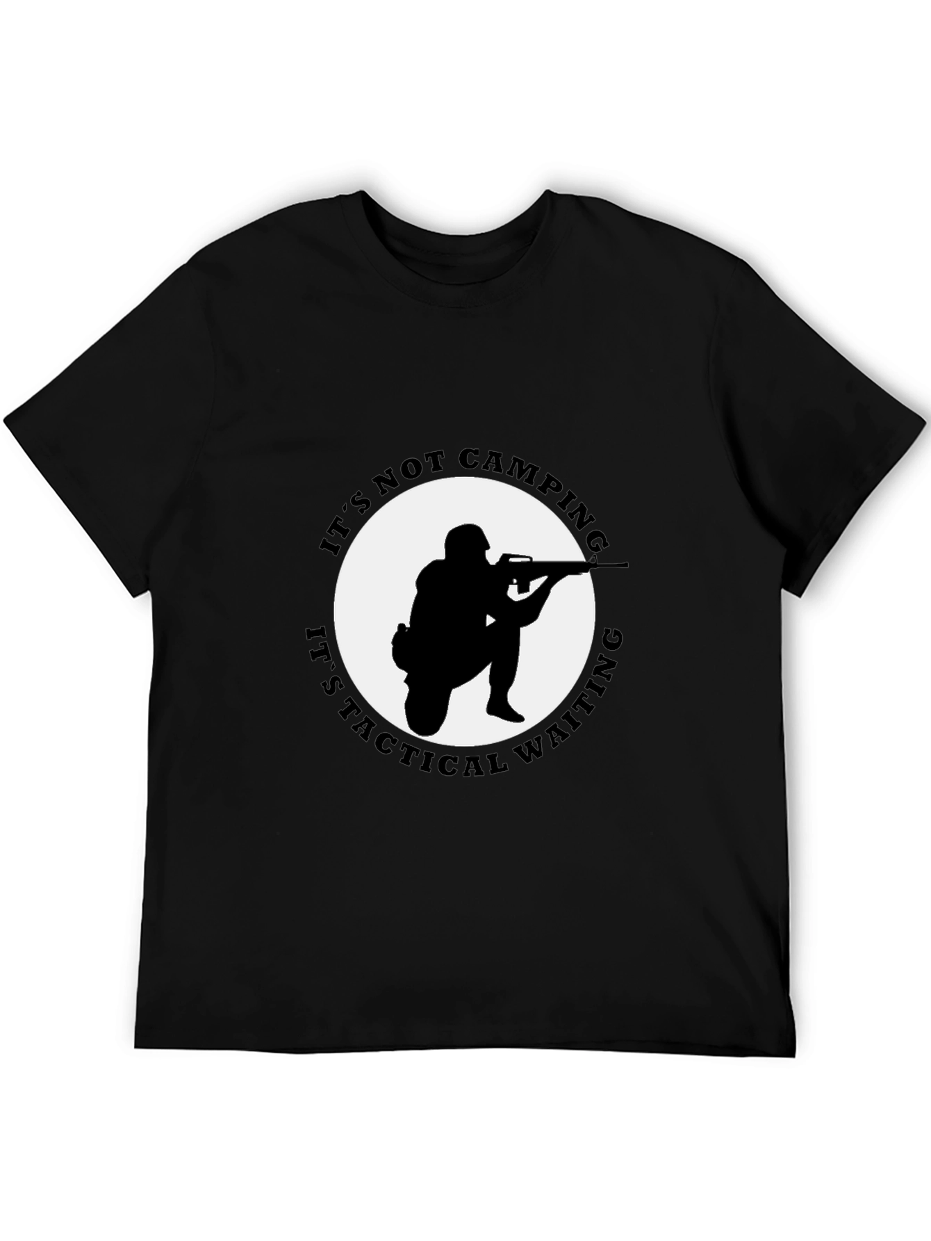 Tactical Waiting Graphic Tee - Black