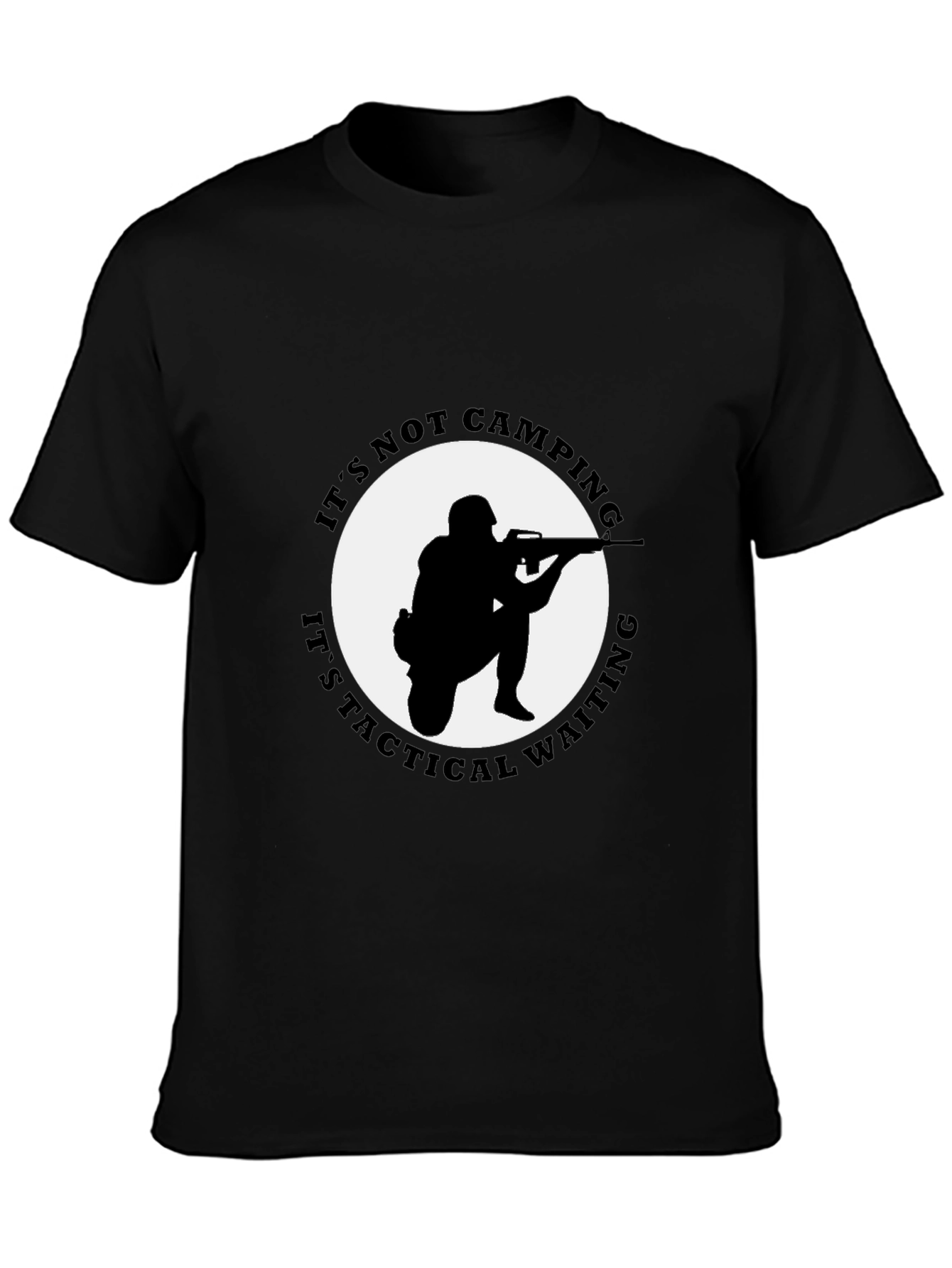 Tactical Waiting Graphic Tee - Black