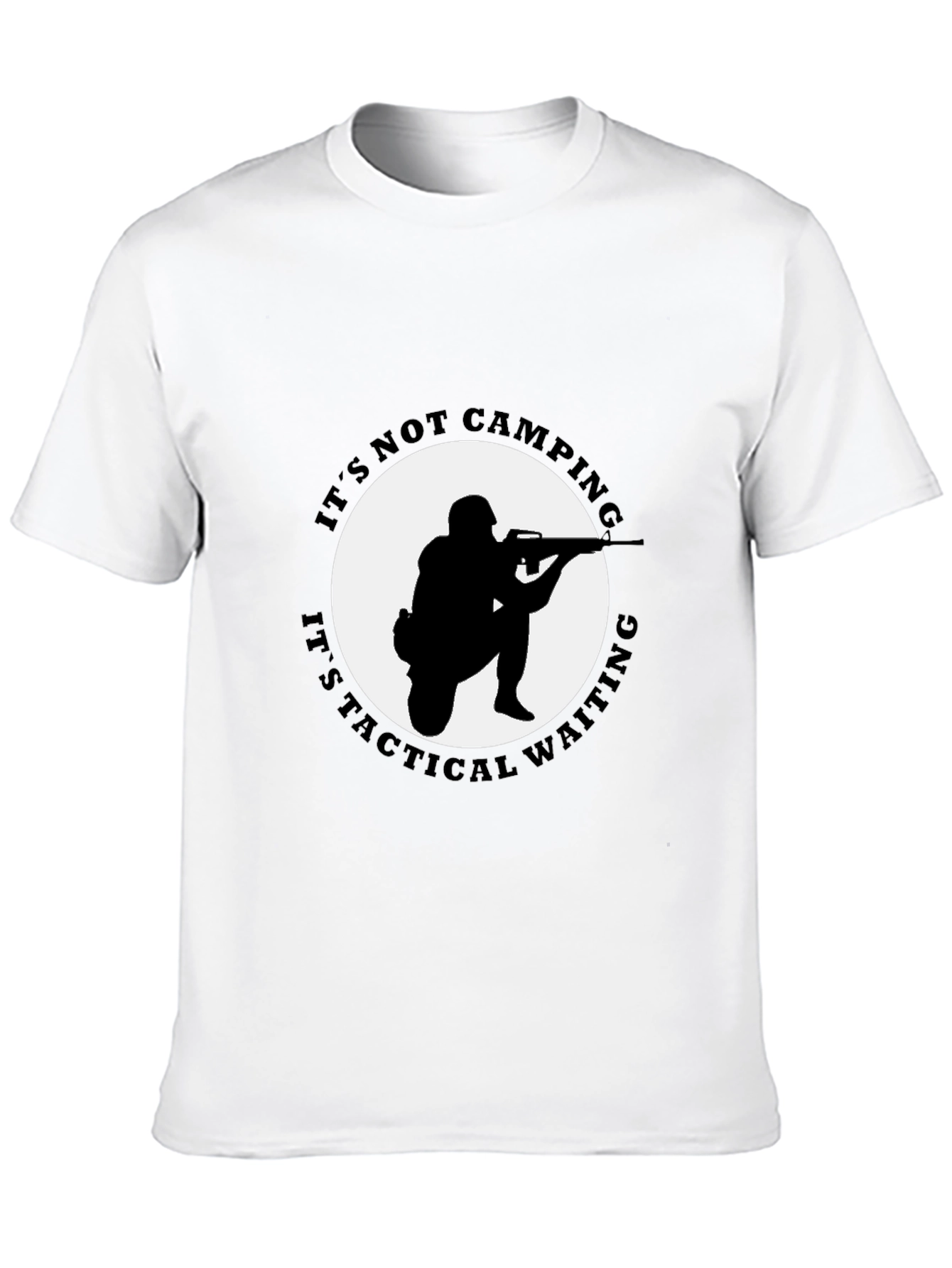 Tactical Waiting Graphic Tee - Black
