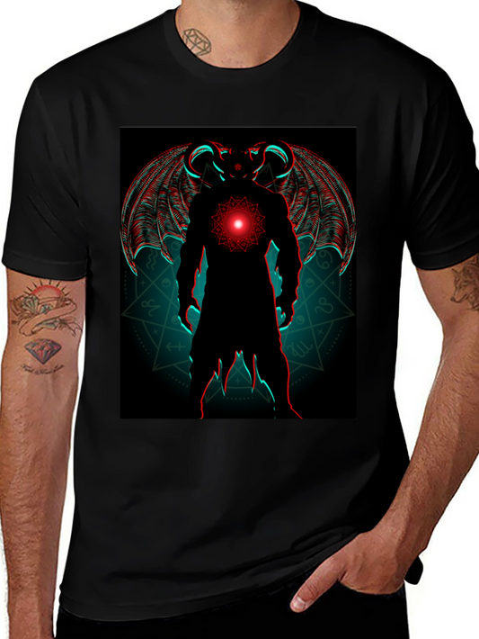 Demon Wings Graphic Tee - Black