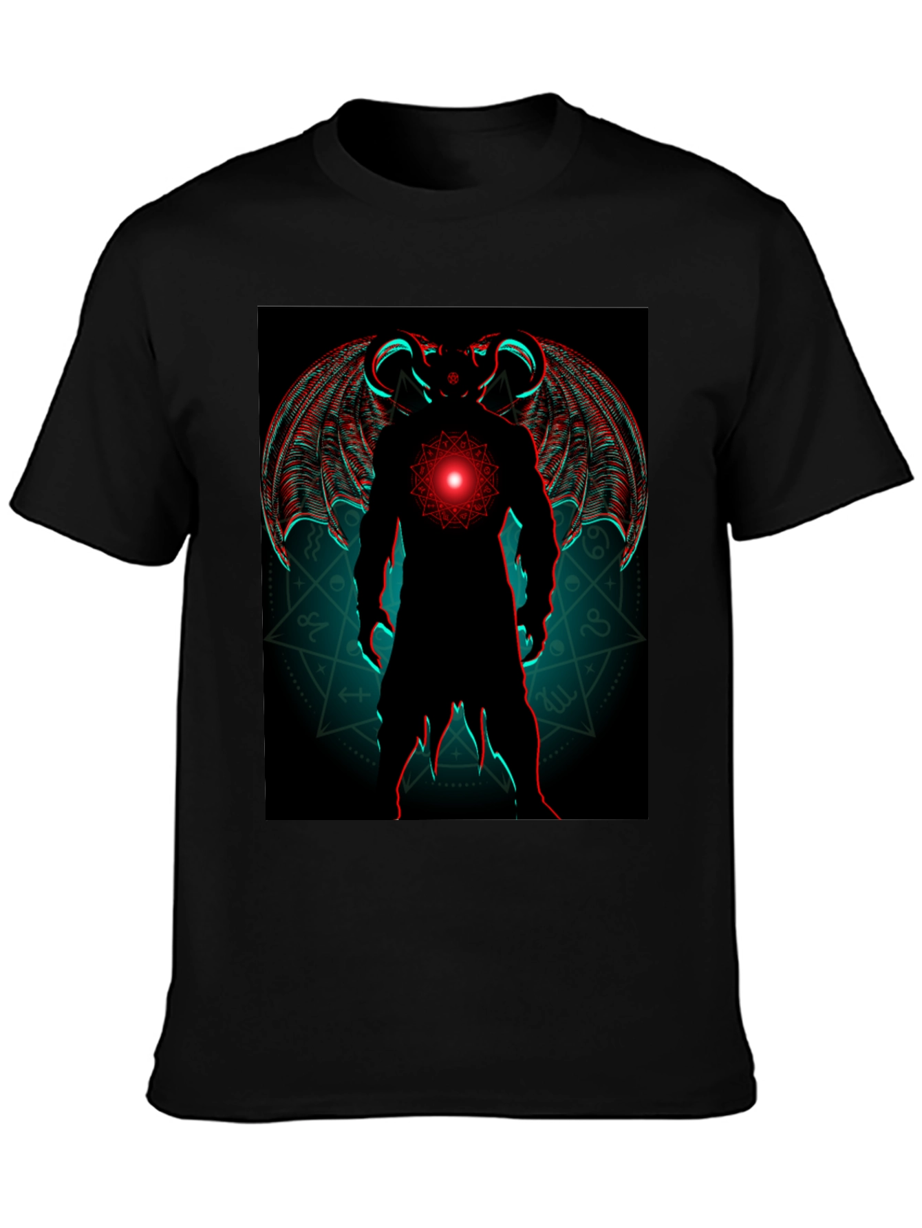 Demon Wings Graphic Tee - Black