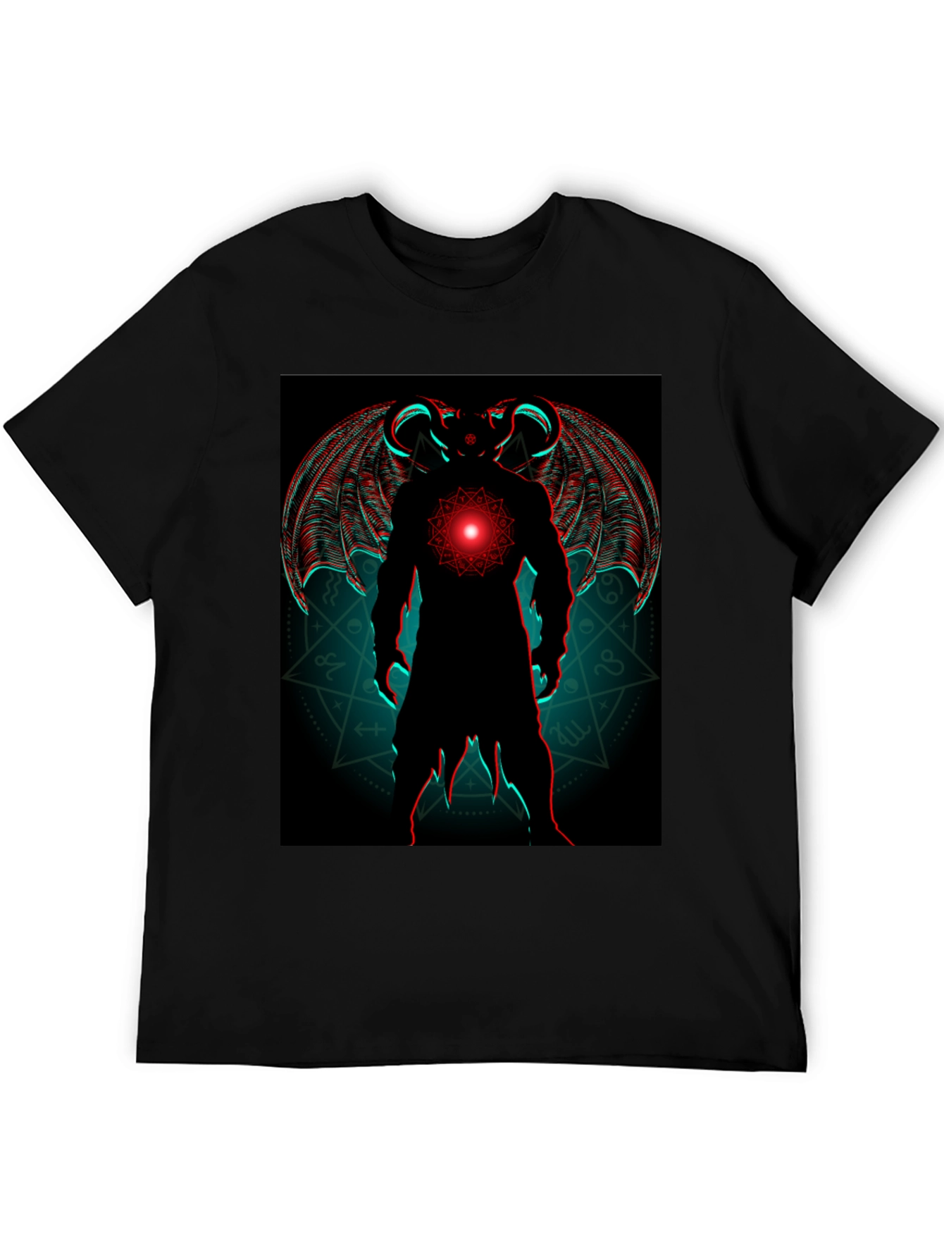 Demon Wings Graphic Tee - Black