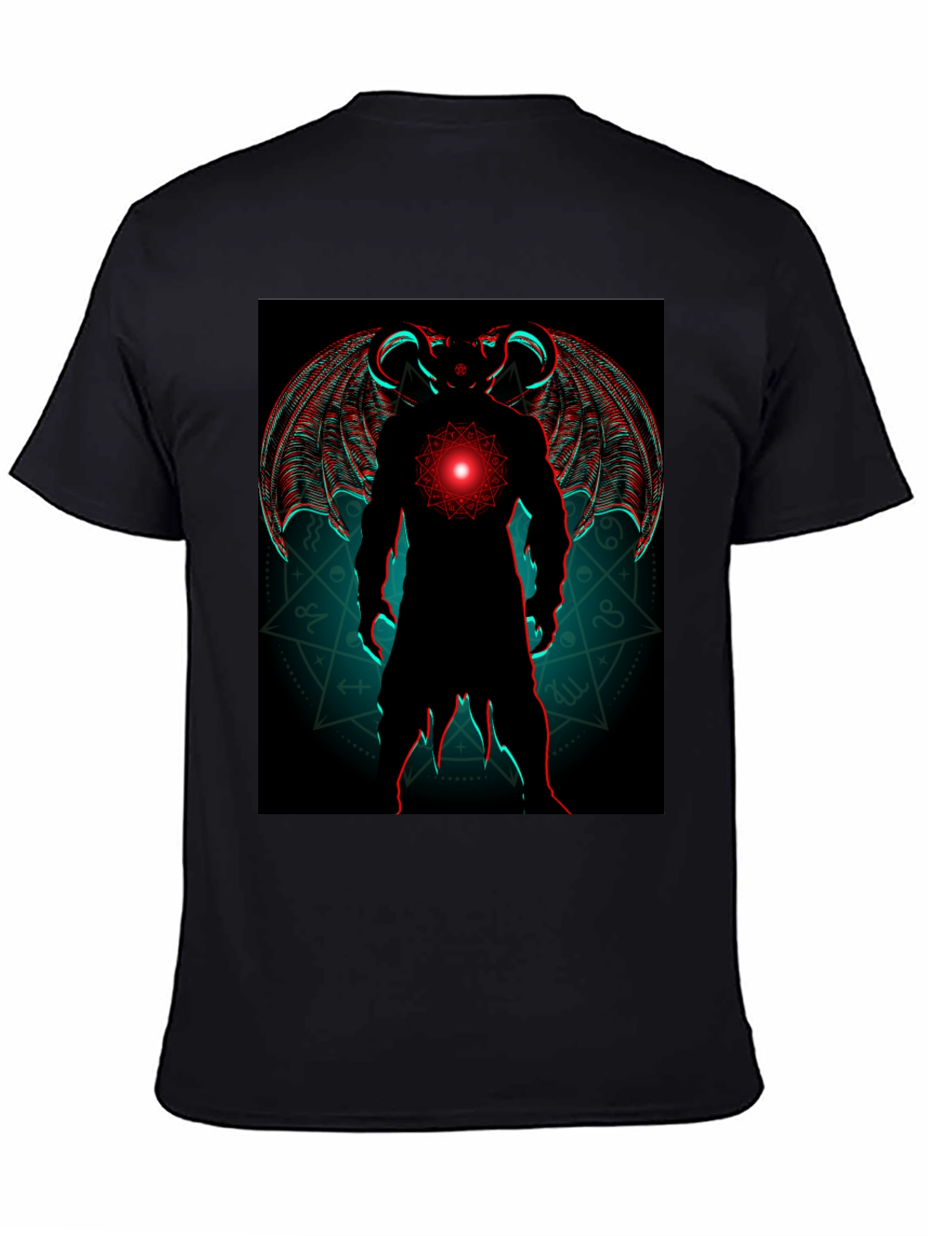 Demon Wings Graphic Tee - Black