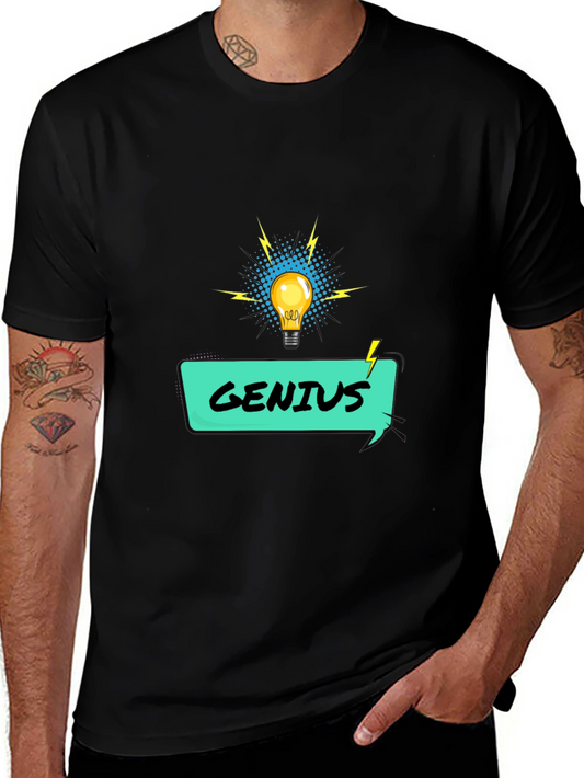 Genius Idea Graphic Tee - Lightbulb Design