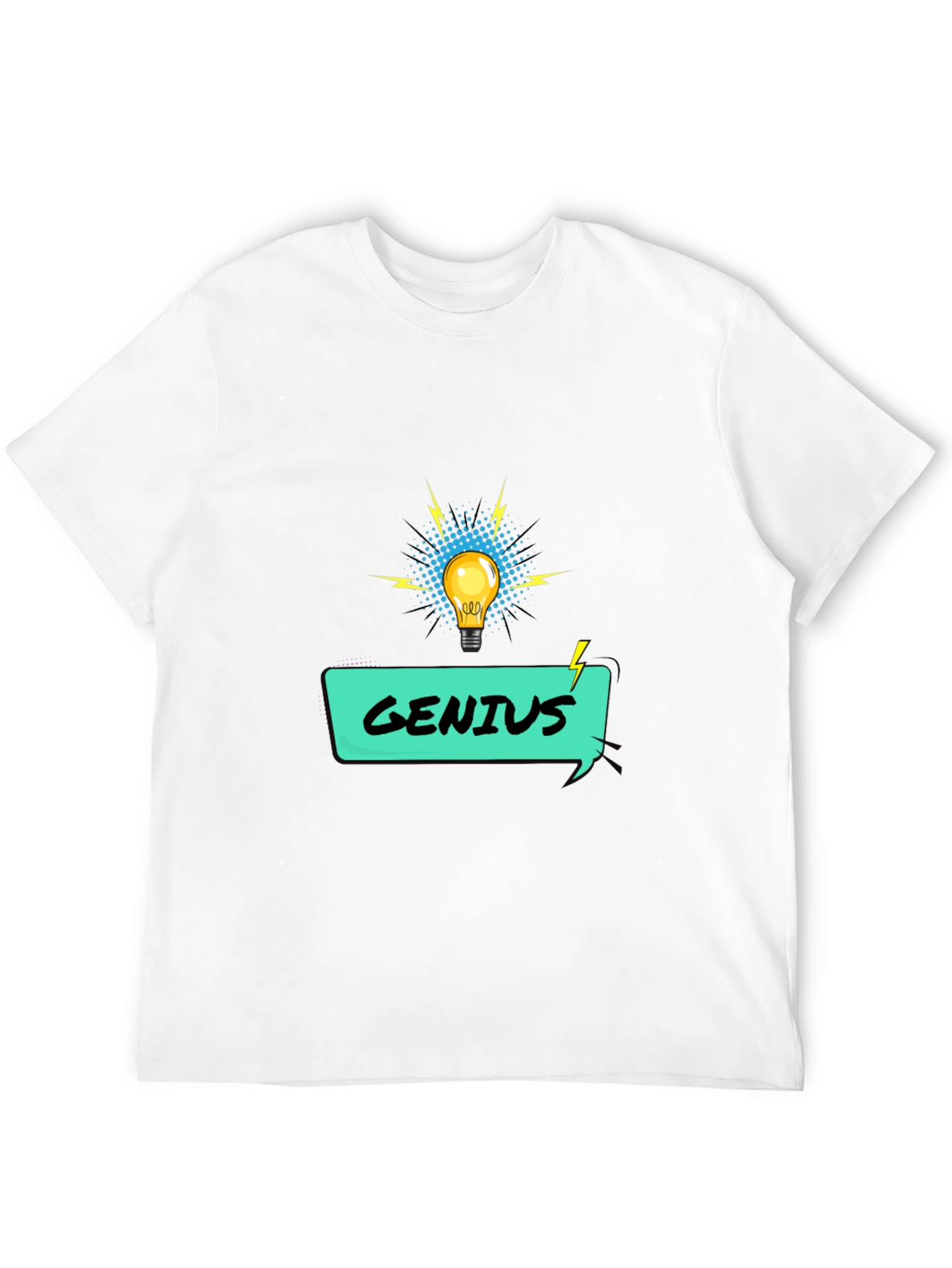 Genius Idea Graphic Tee - Lightbulb Design