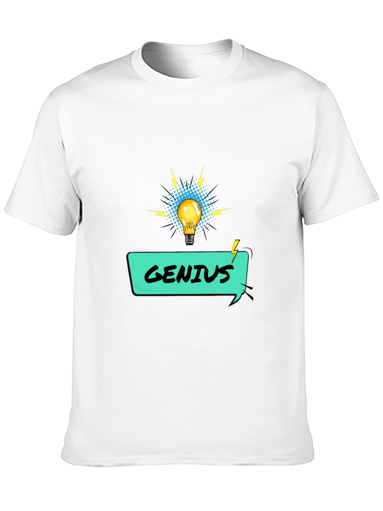 Genius Idea Graphic Tee - Lightbulb Design