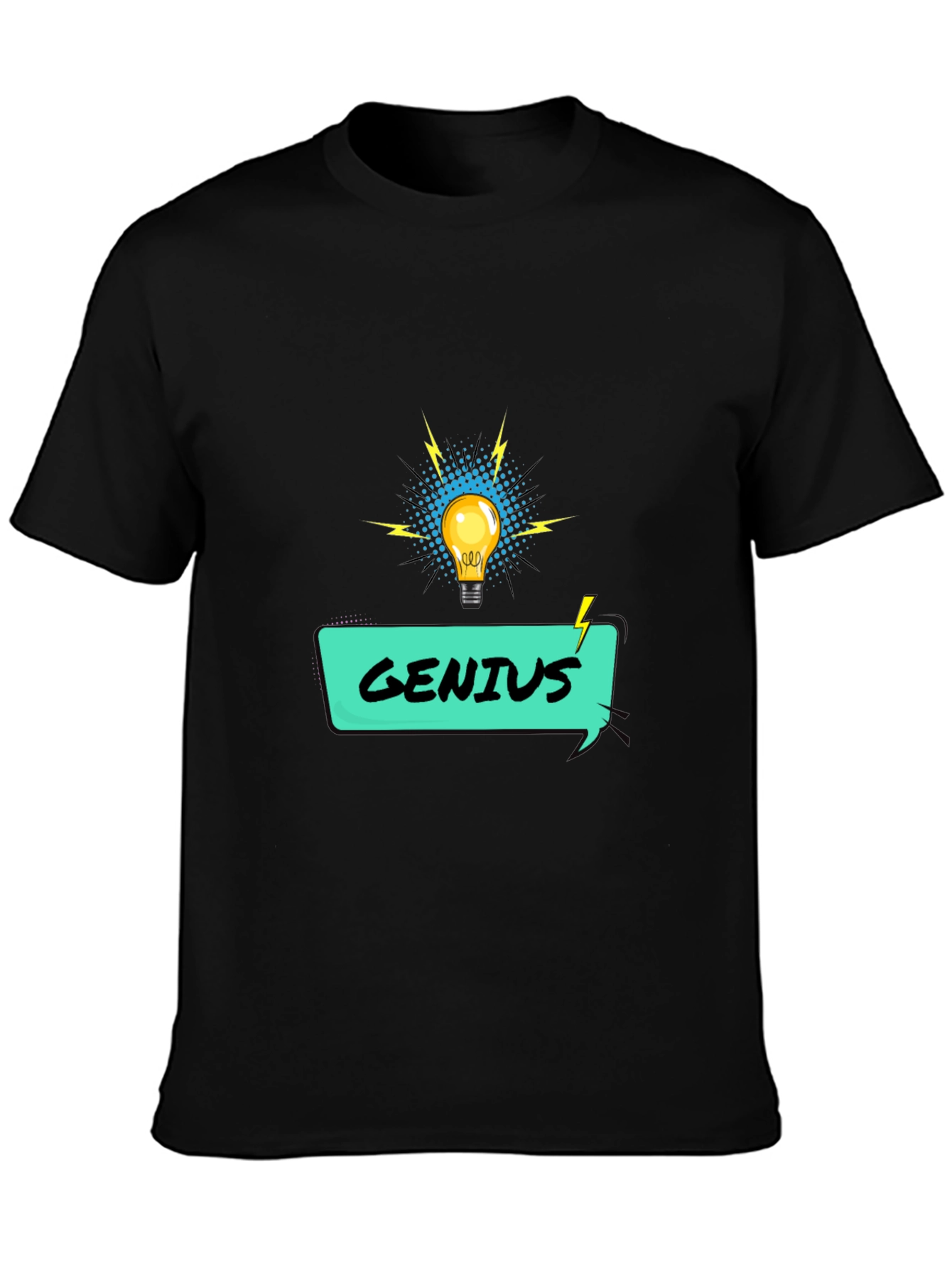 Genius Idea Graphic Tee - Lightbulb Design
