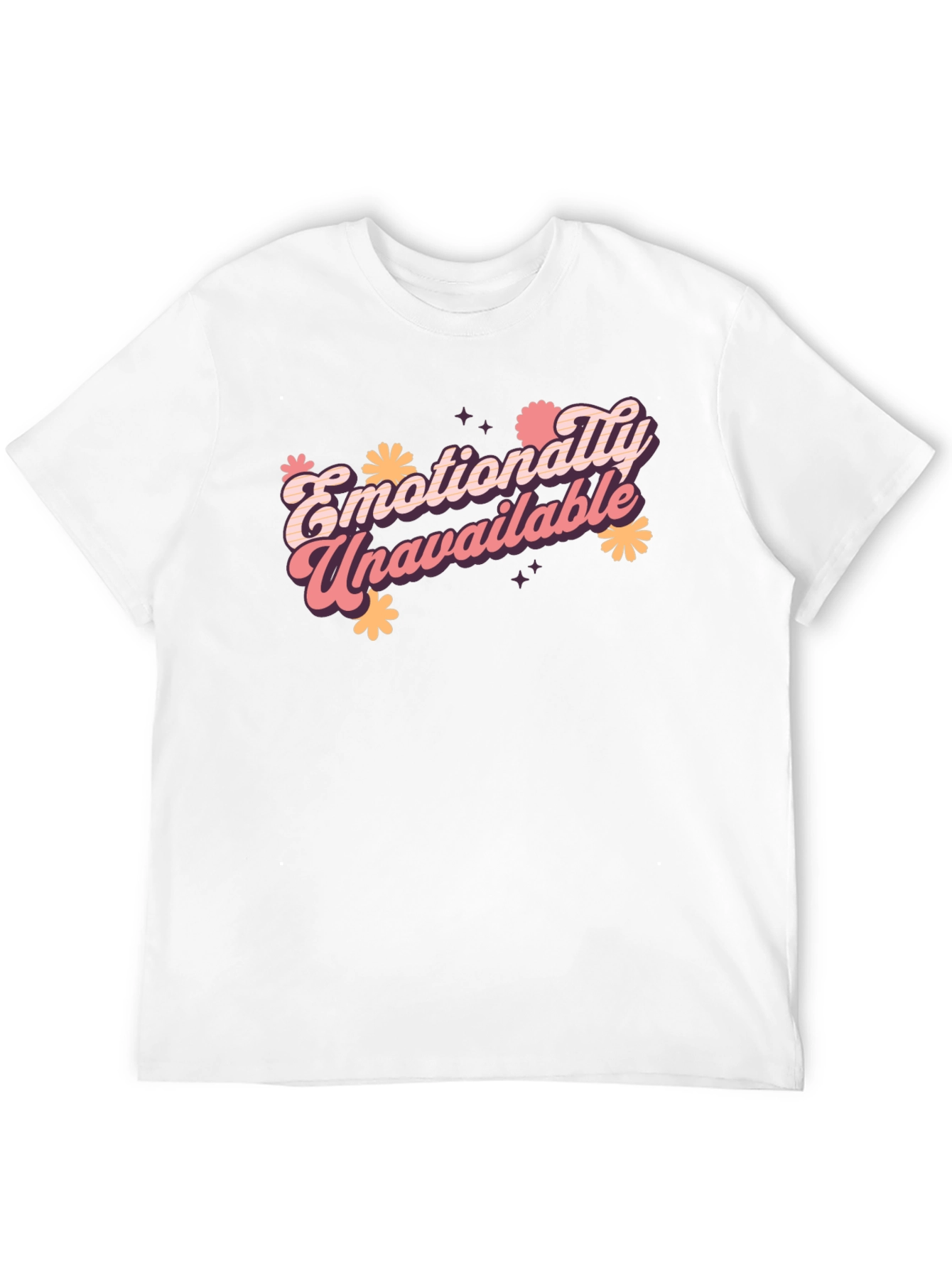 Emotionally Unavailable Graphic T-Shirt - Black