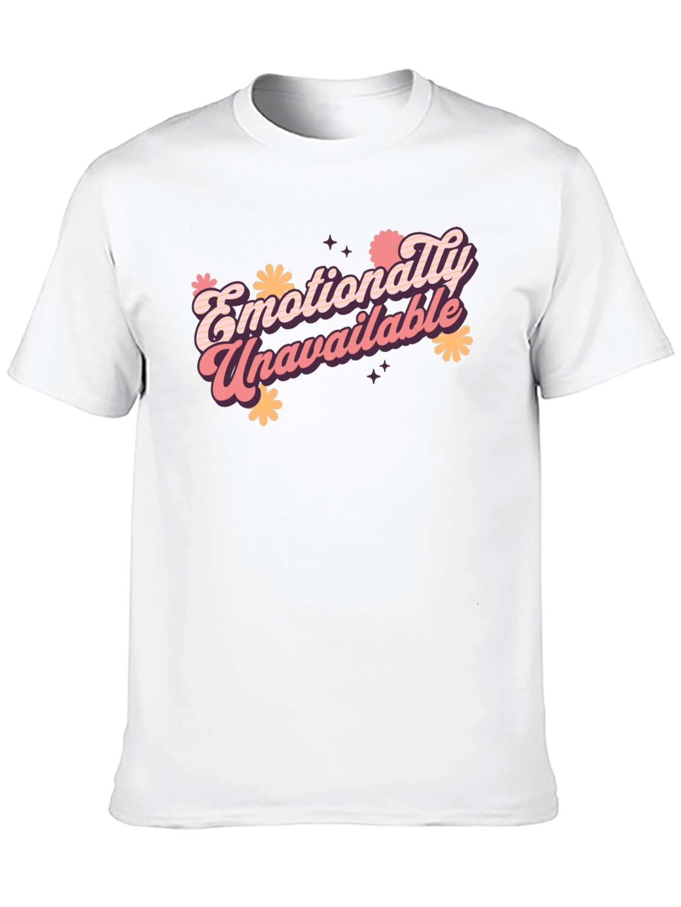 Emotionally Unavailable Graphic T-Shirt - Black