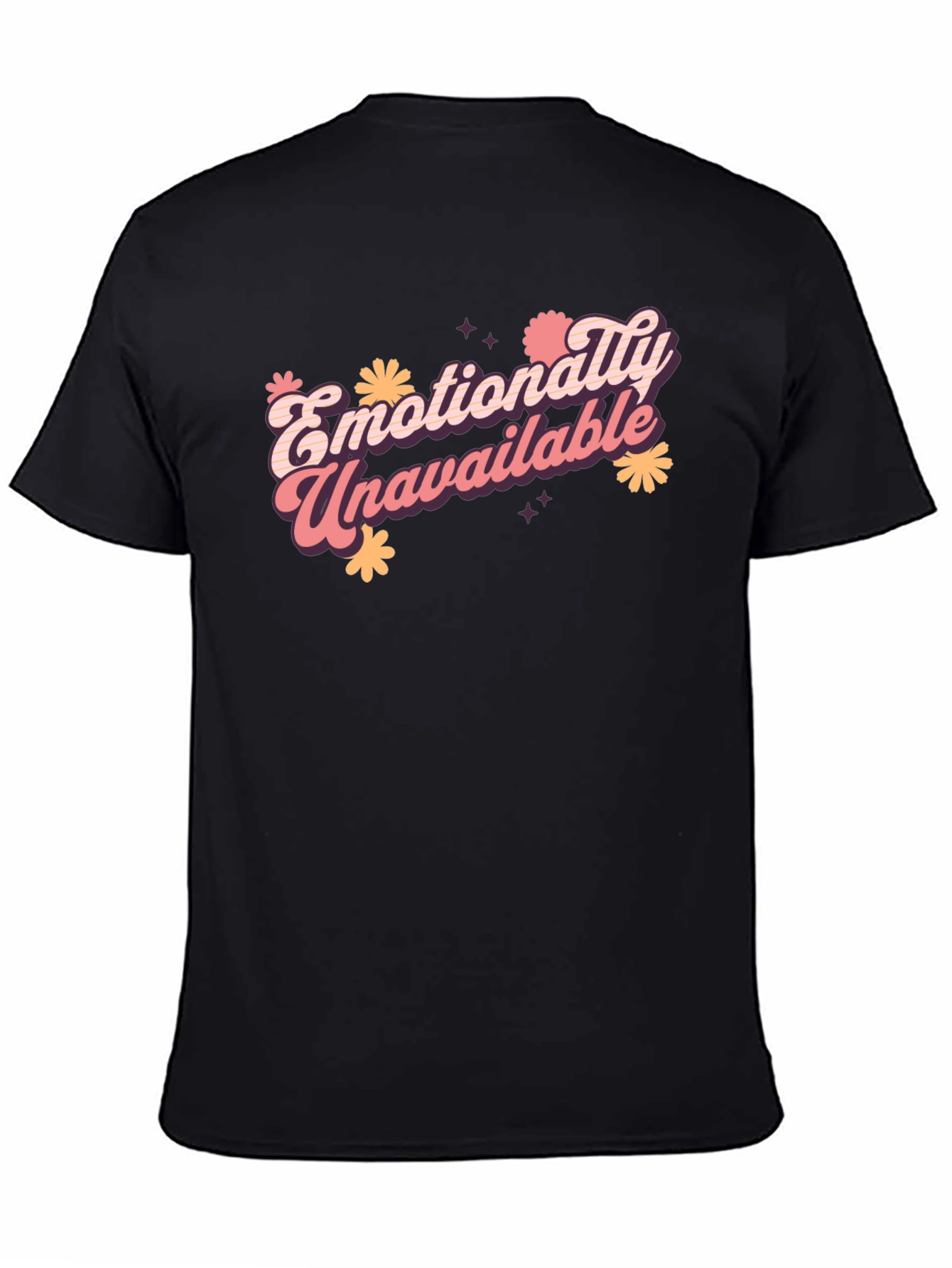 Emotionally Unavailable Graphic T-Shirt - Black