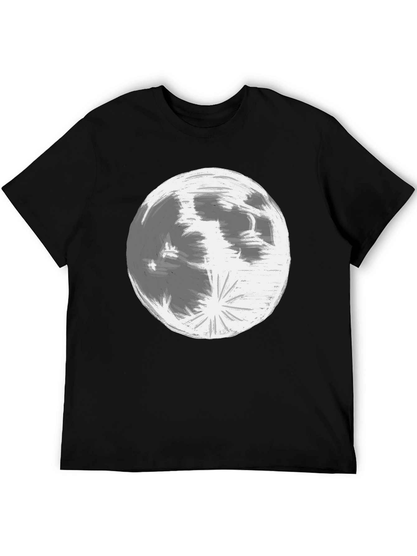 Lunar Graphic Tee - Classic Black Cotton