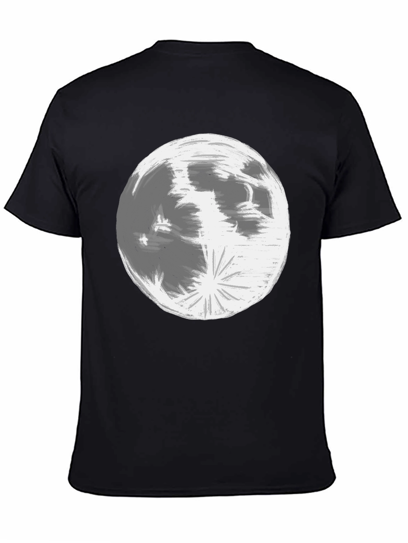 Lunar Graphic Tee - Classic Black Cotton