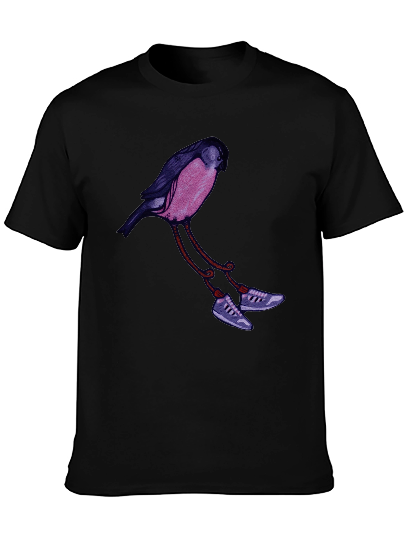 Bird in Sneakers Graphic Tee - Unique Streetwear