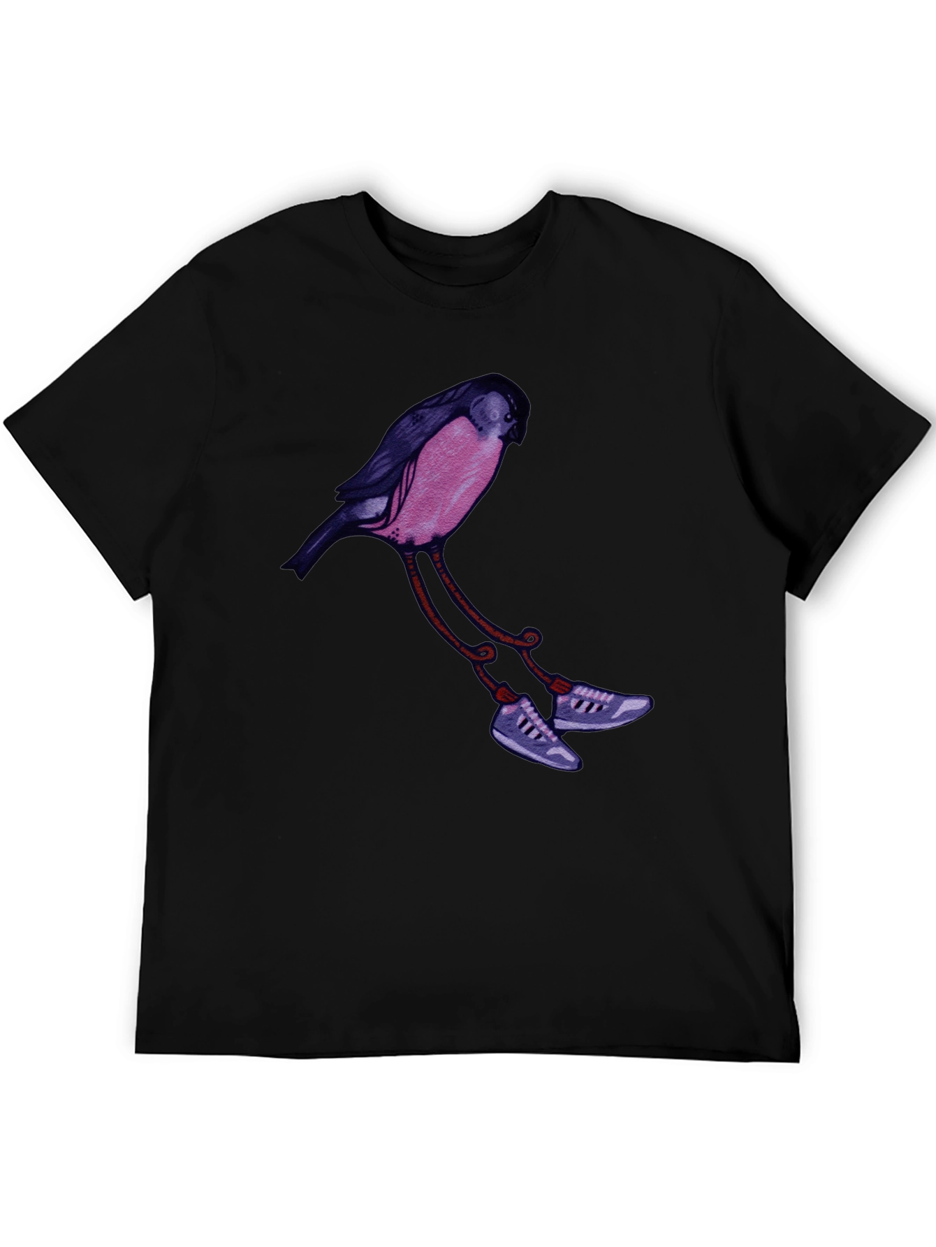Bird in Sneakers Graphic Tee - Unique Streetwear