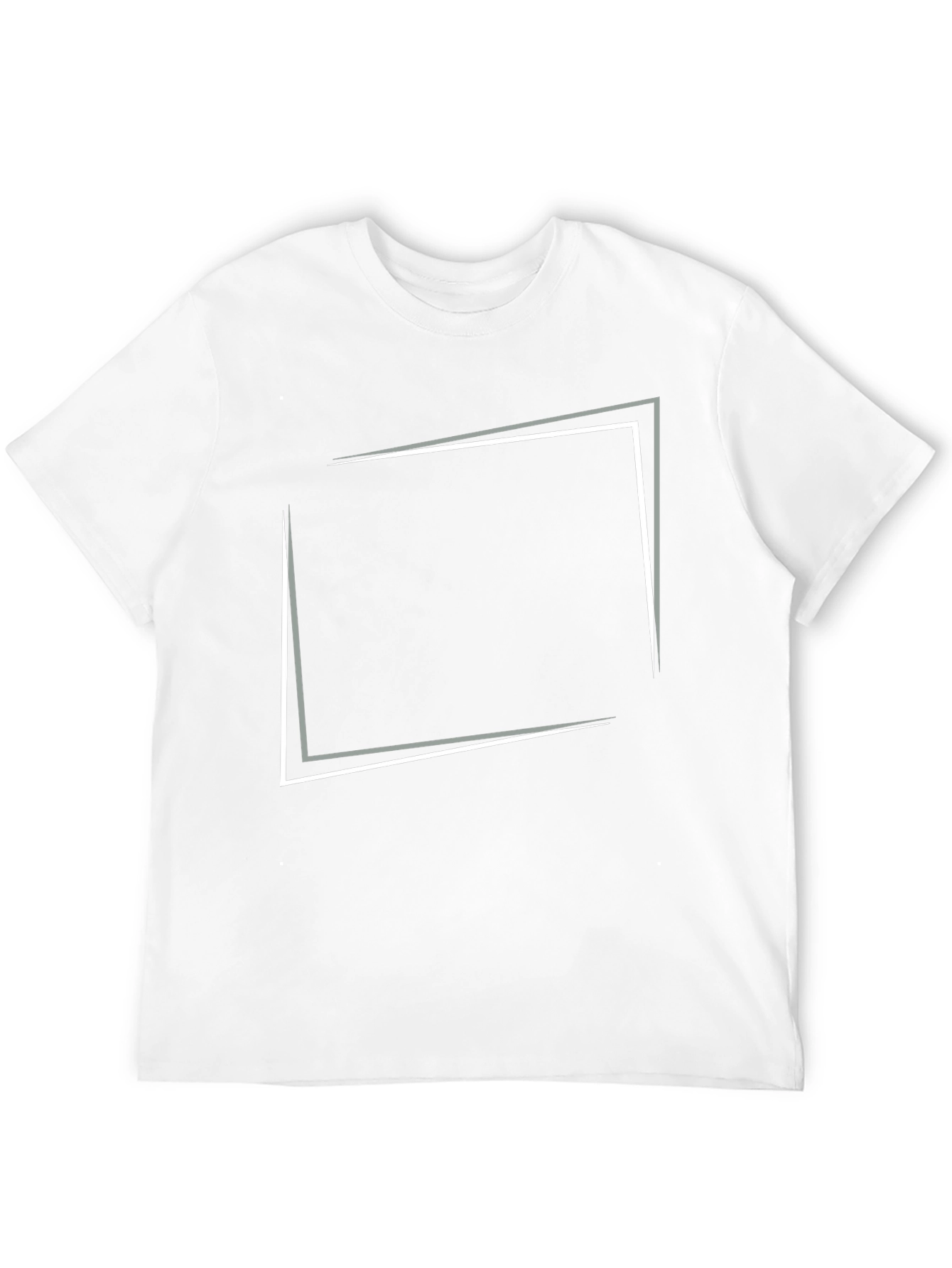 Modern Graphic Tee - Black Square Design
