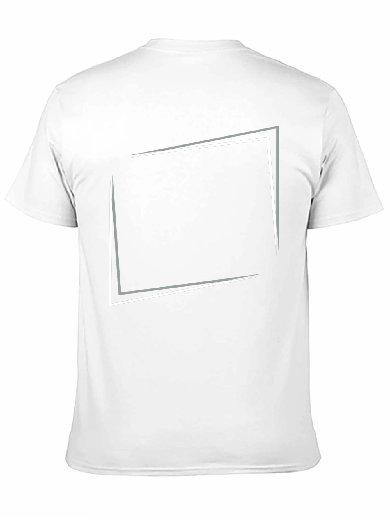 Modern Graphic Tee - Black Square Design