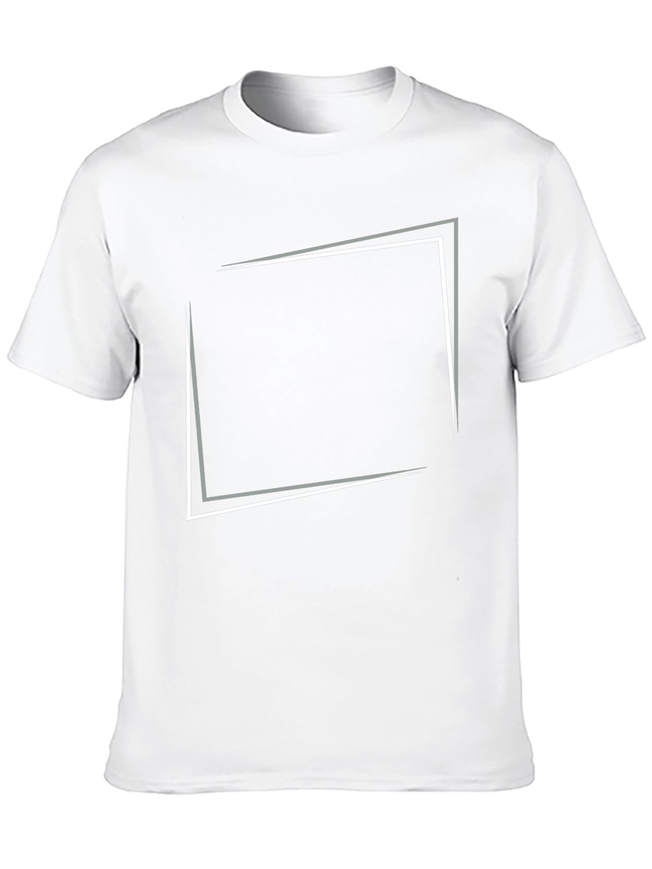 Modern Graphic Tee - Black Square Design