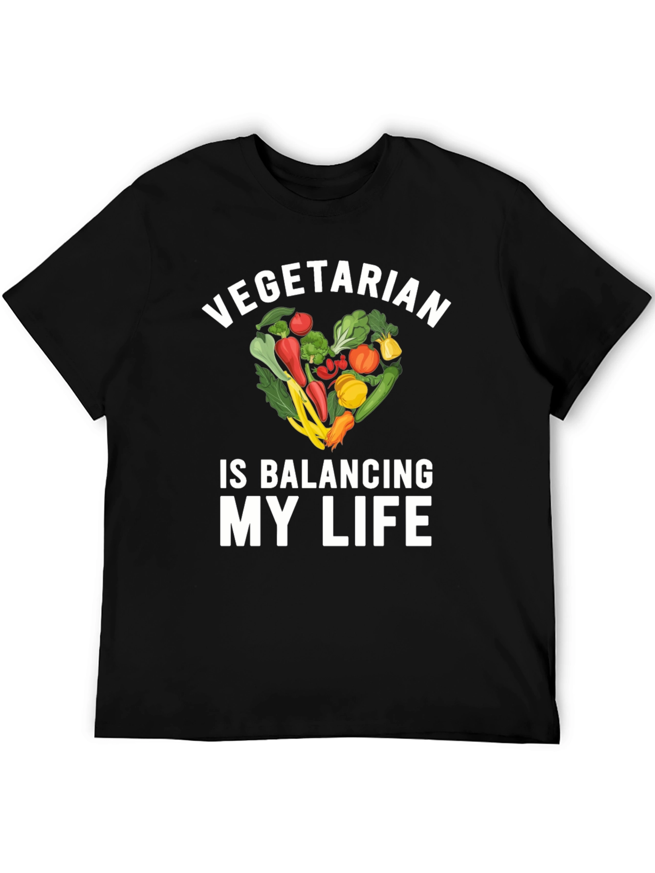 Vegetarian Balancing My Life T-Shirt