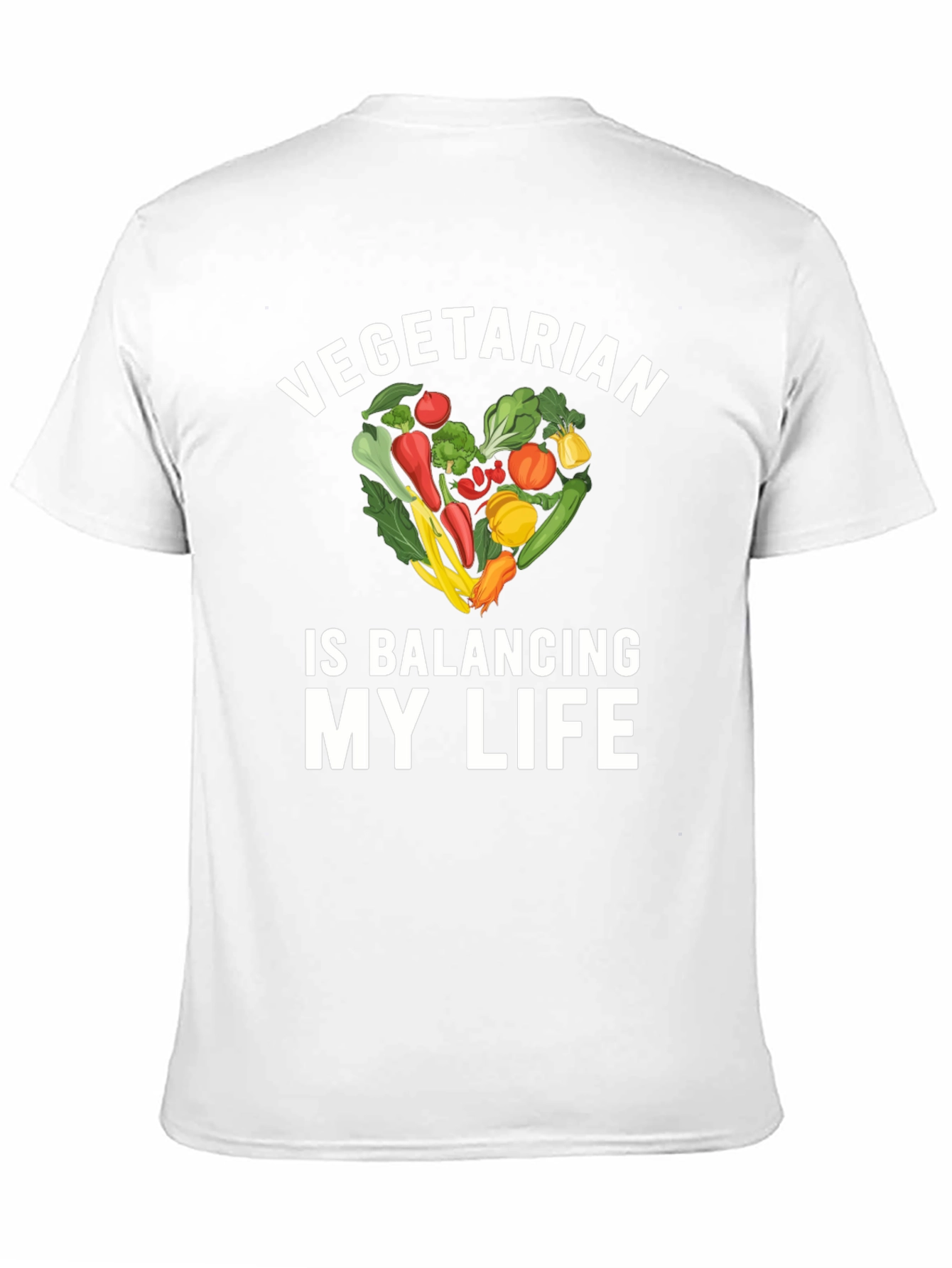 Vegetarian Balancing My Life T-Shirt