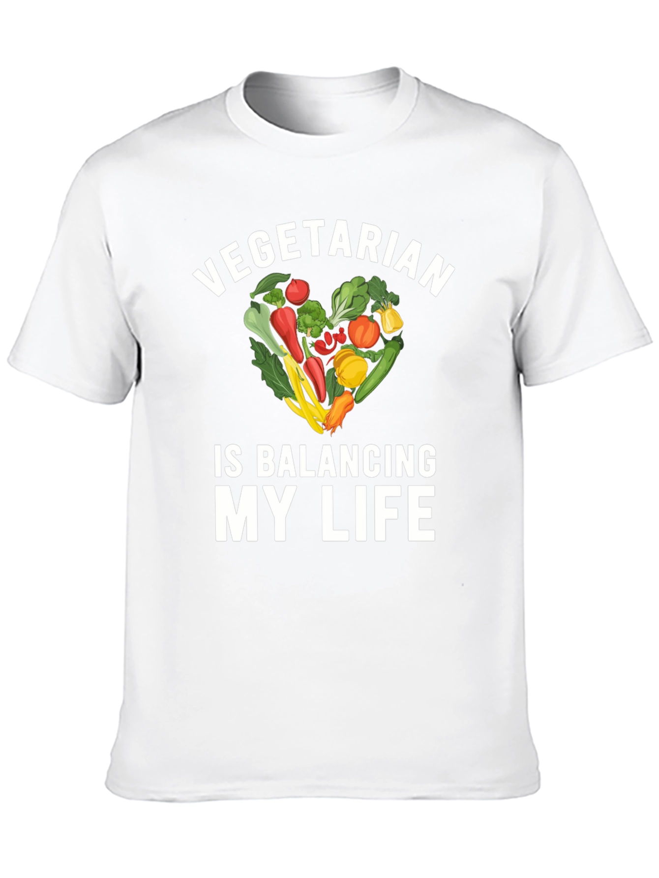 Vegetarian Balancing My Life T-Shirt
