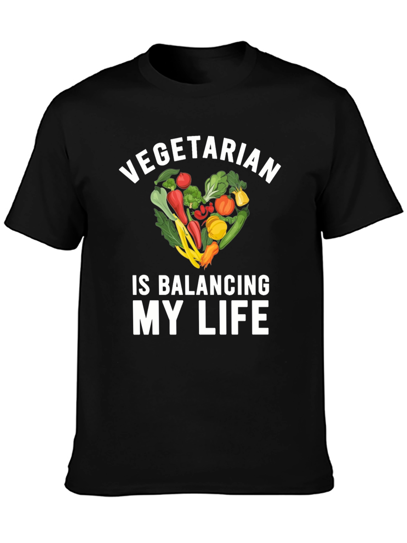 Vegetarian Balancing My Life T-Shirt
