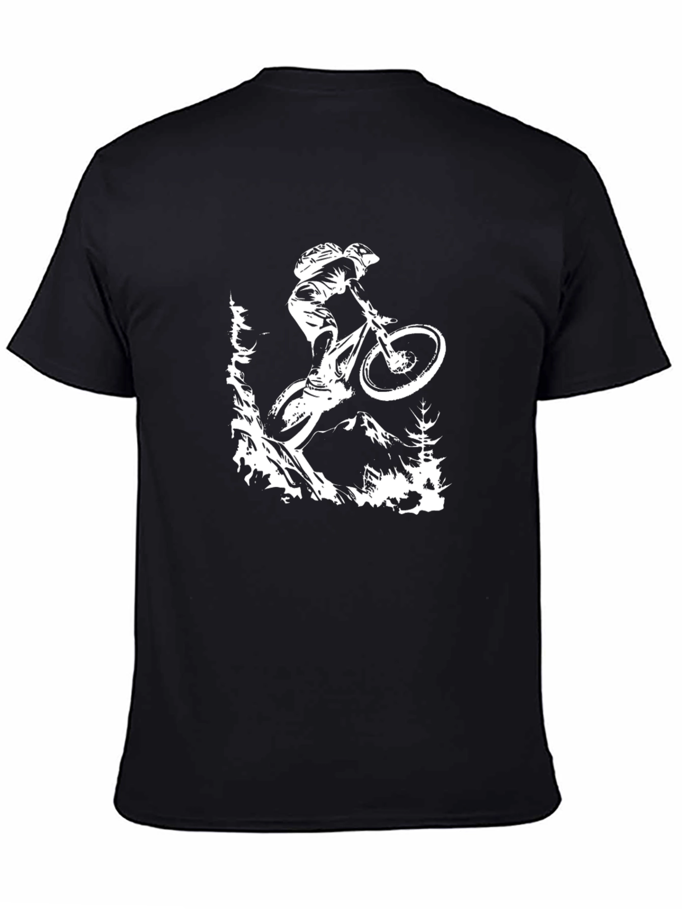 Mountain Biker Graphic Tee - Black