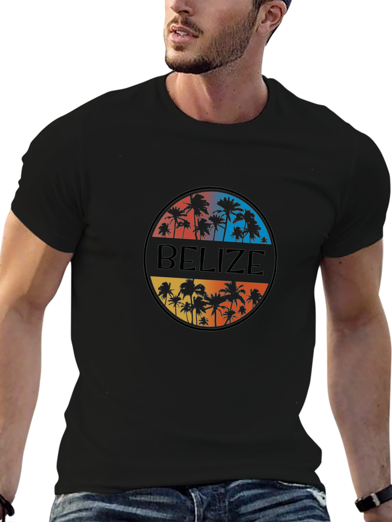 Belize Palms Graphic Tee - Island Vibes