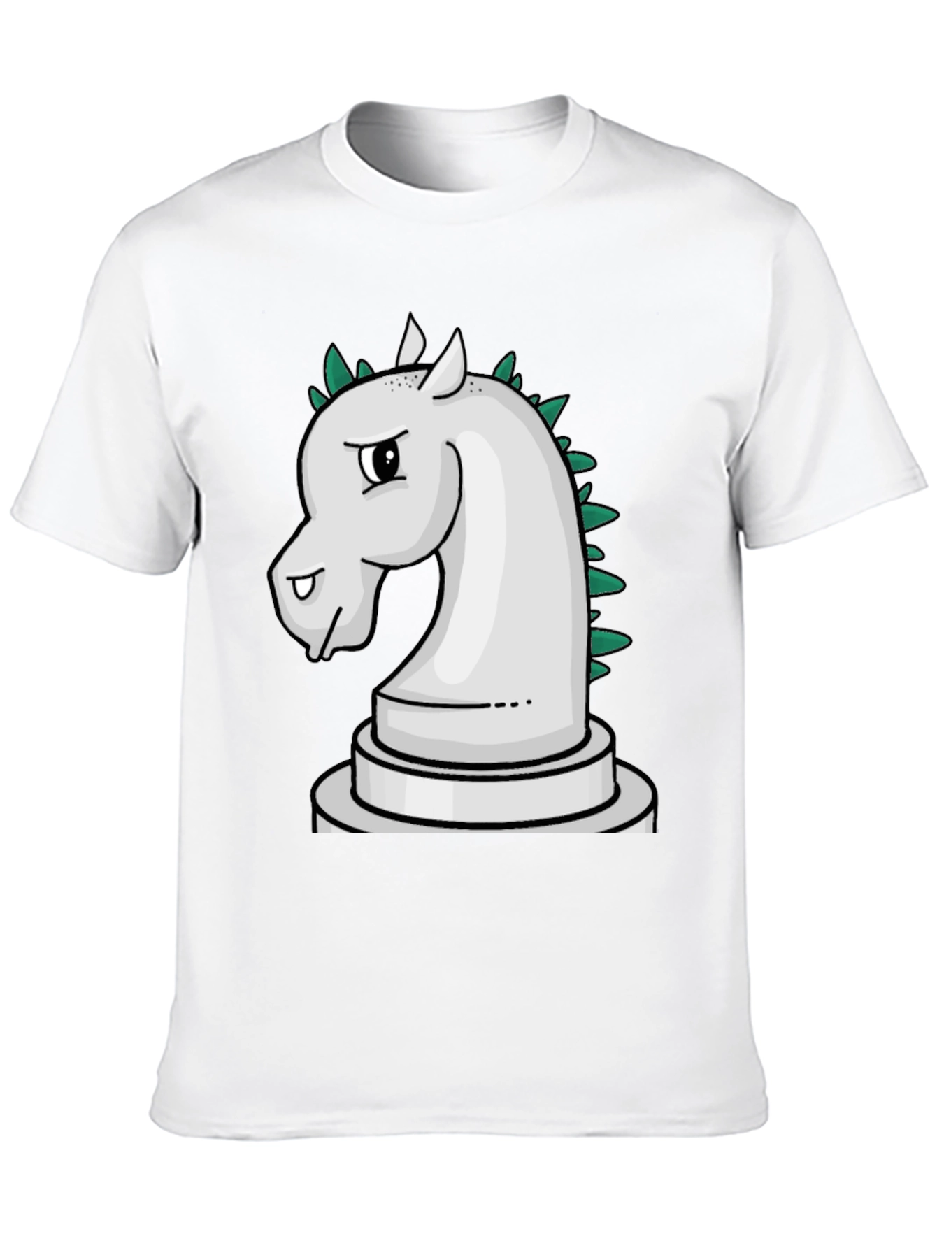 Chess Knight Dragon T-Shirt - Black