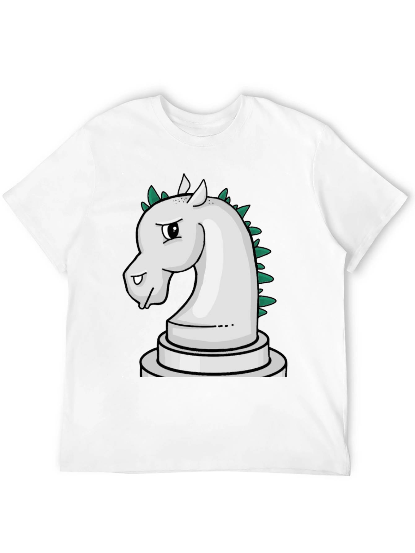 Chess Knight Dragon T-Shirt - Black
