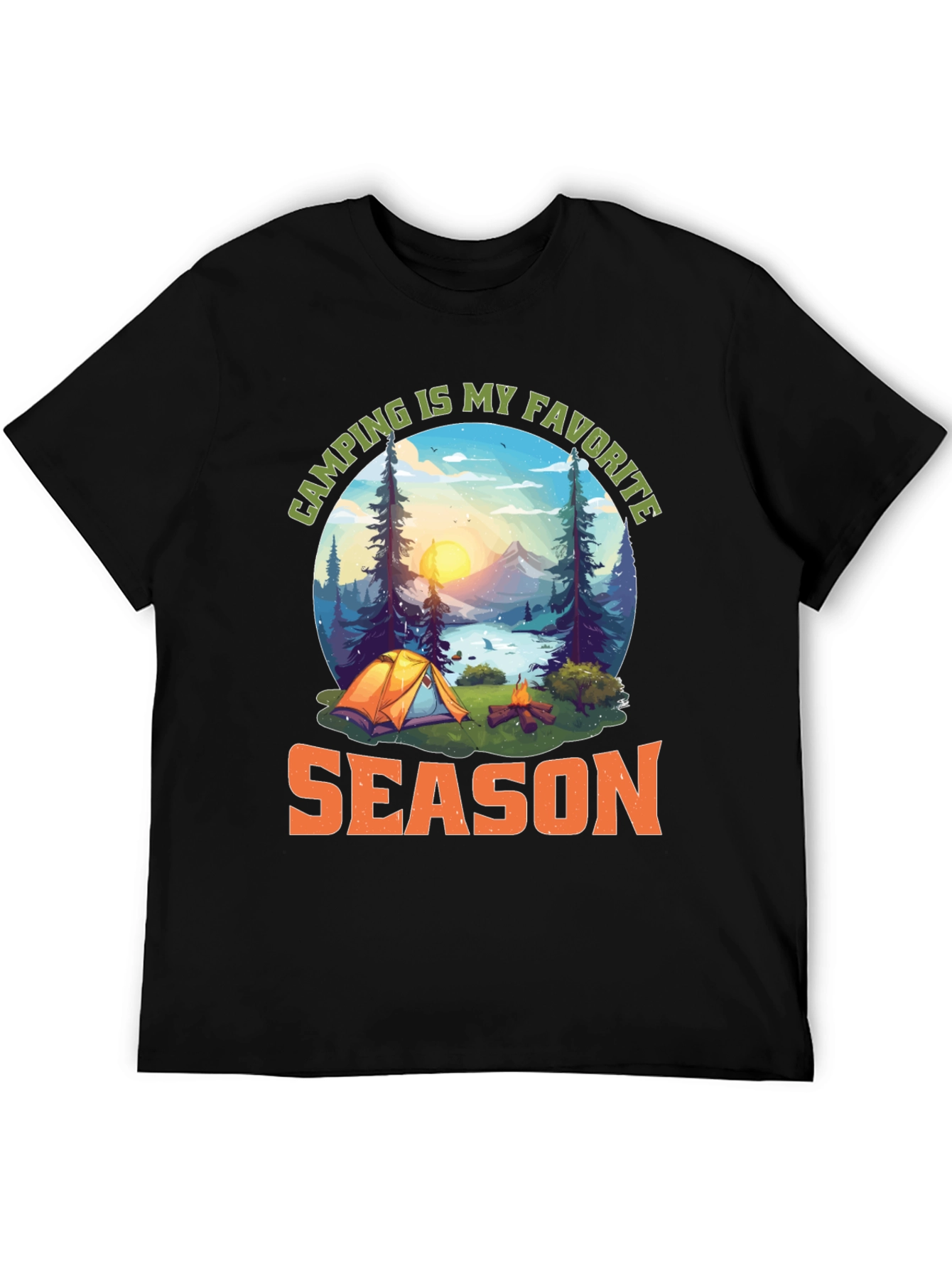Camping Is My Favorite Season Graphic T-Shirt