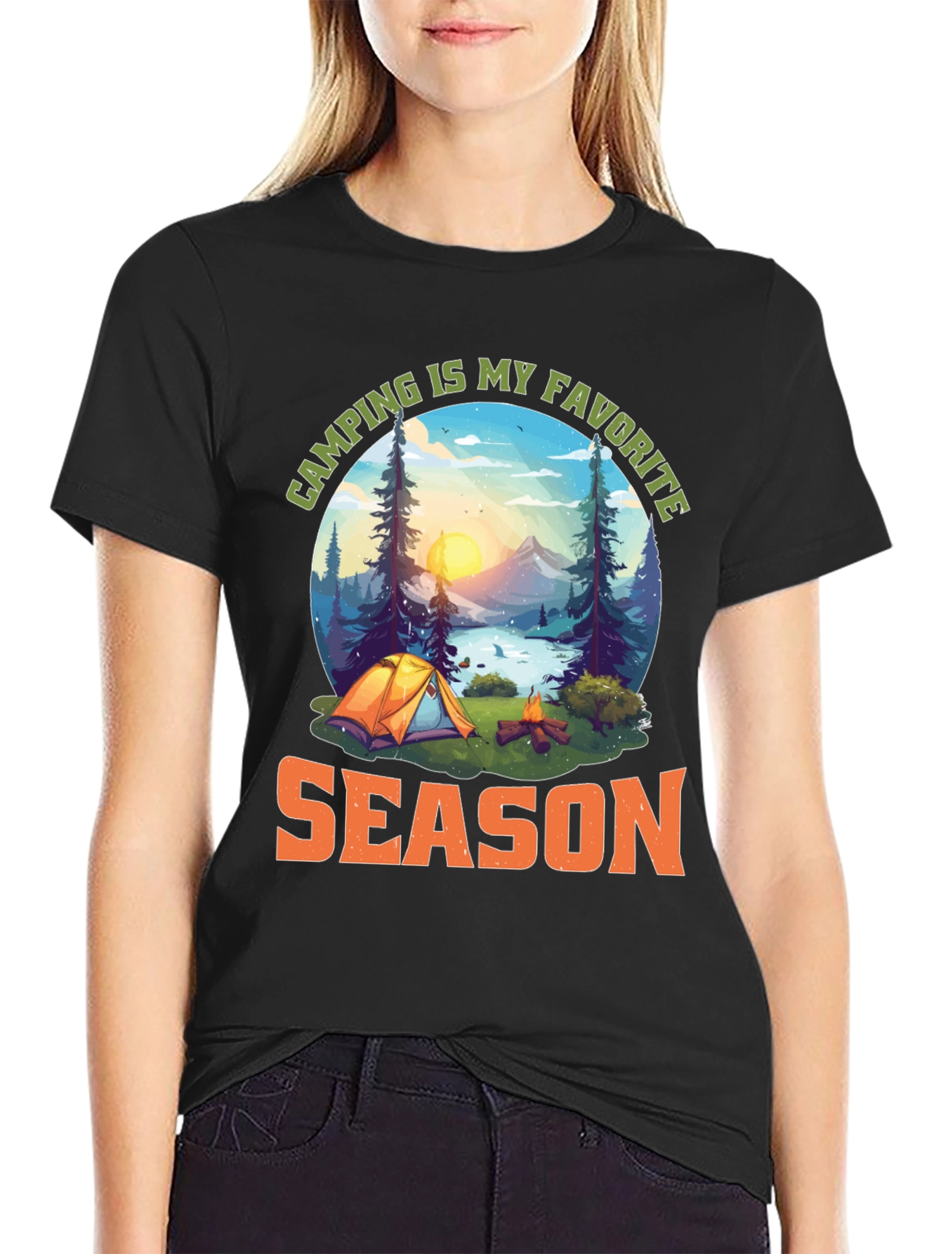 Camping Is My Favorite Season Graphic T-Shirt