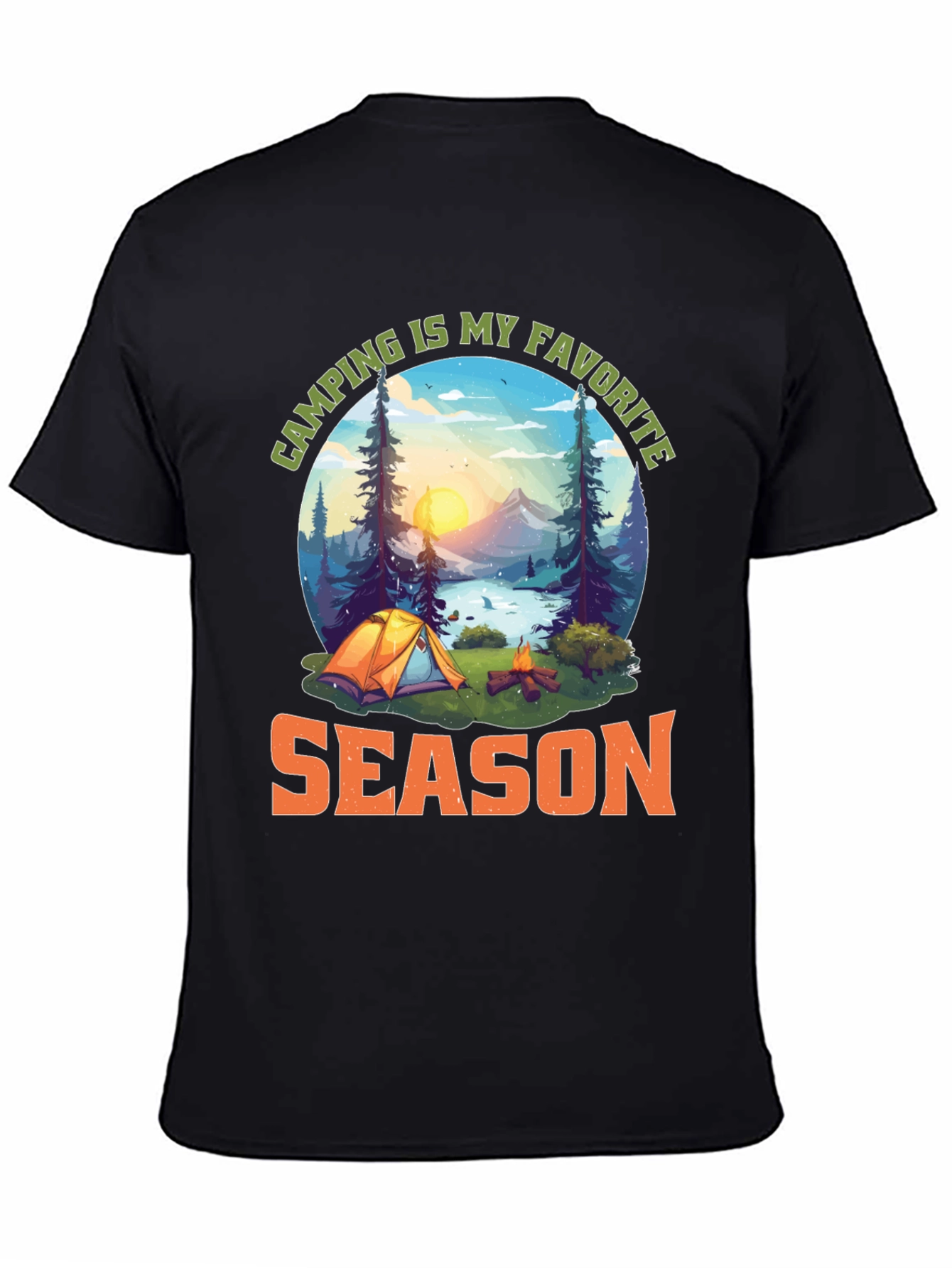 Camping Is My Favorite Season Graphic T-Shirt