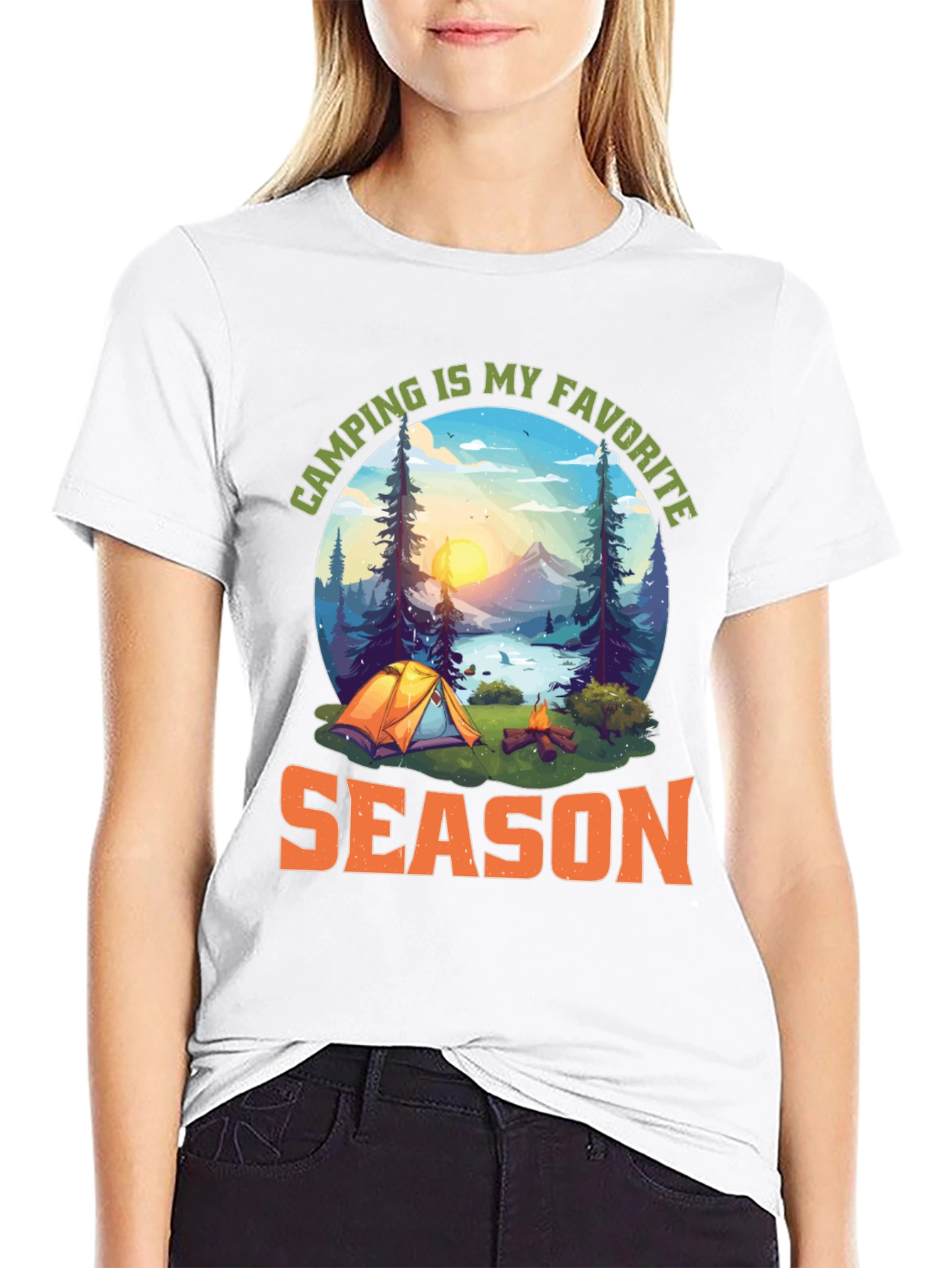 Camping Is My Favorite Season Graphic T-Shirt
