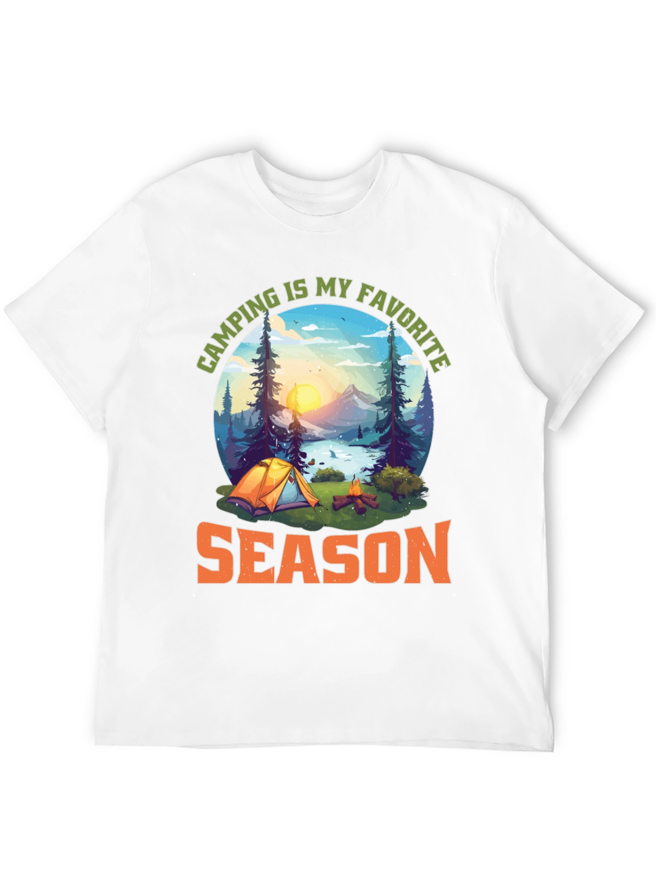 Camping Is My Favorite Season Graphic T-Shirt