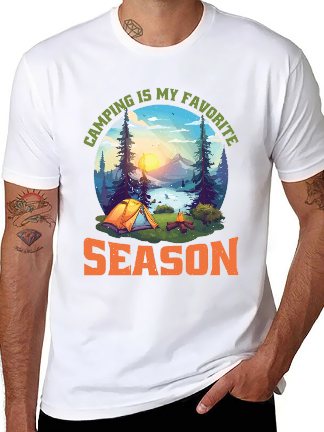 Camping Is My Favorite Season Graphic T-Shirt