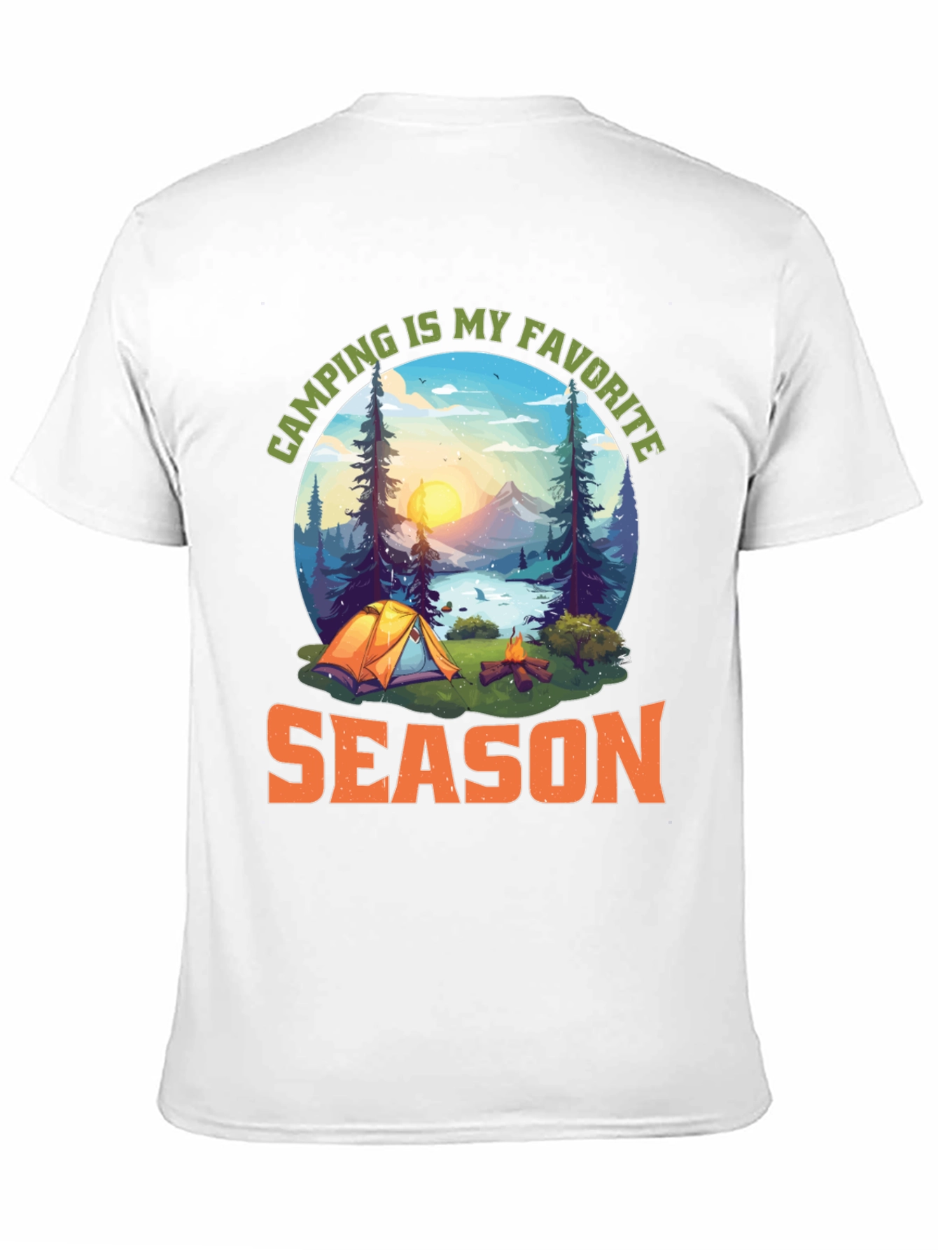 Camping Is My Favorite Season Graphic T-Shirt