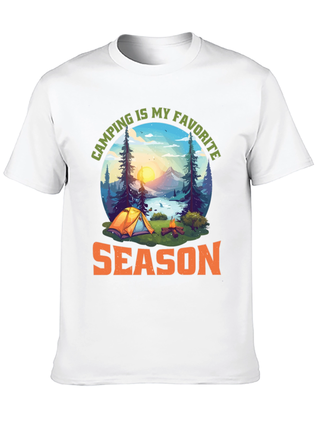 Camping Is My Favorite Season Graphic T-Shirt