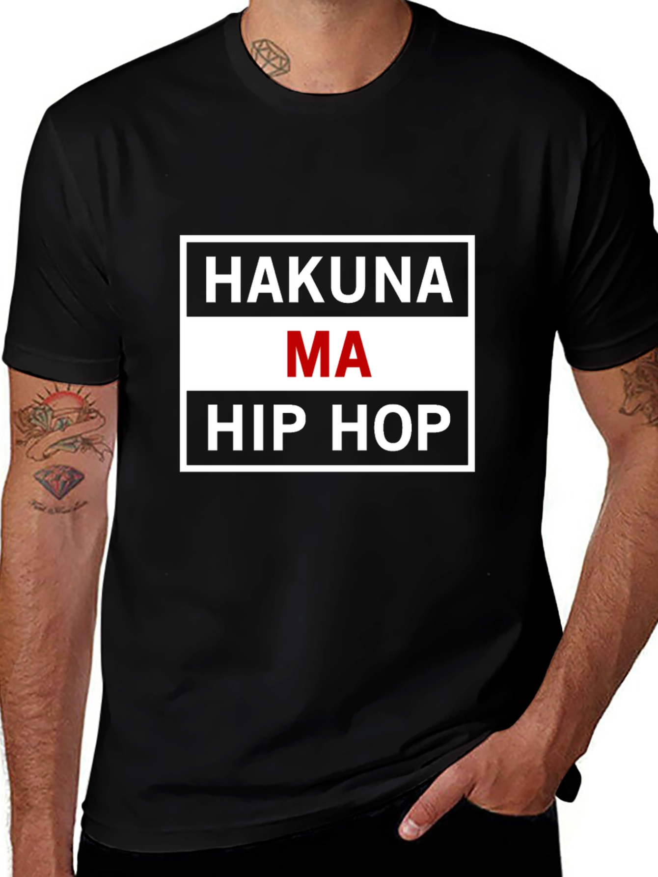 Hakuna Ma Hip Hop Black T-Shirt