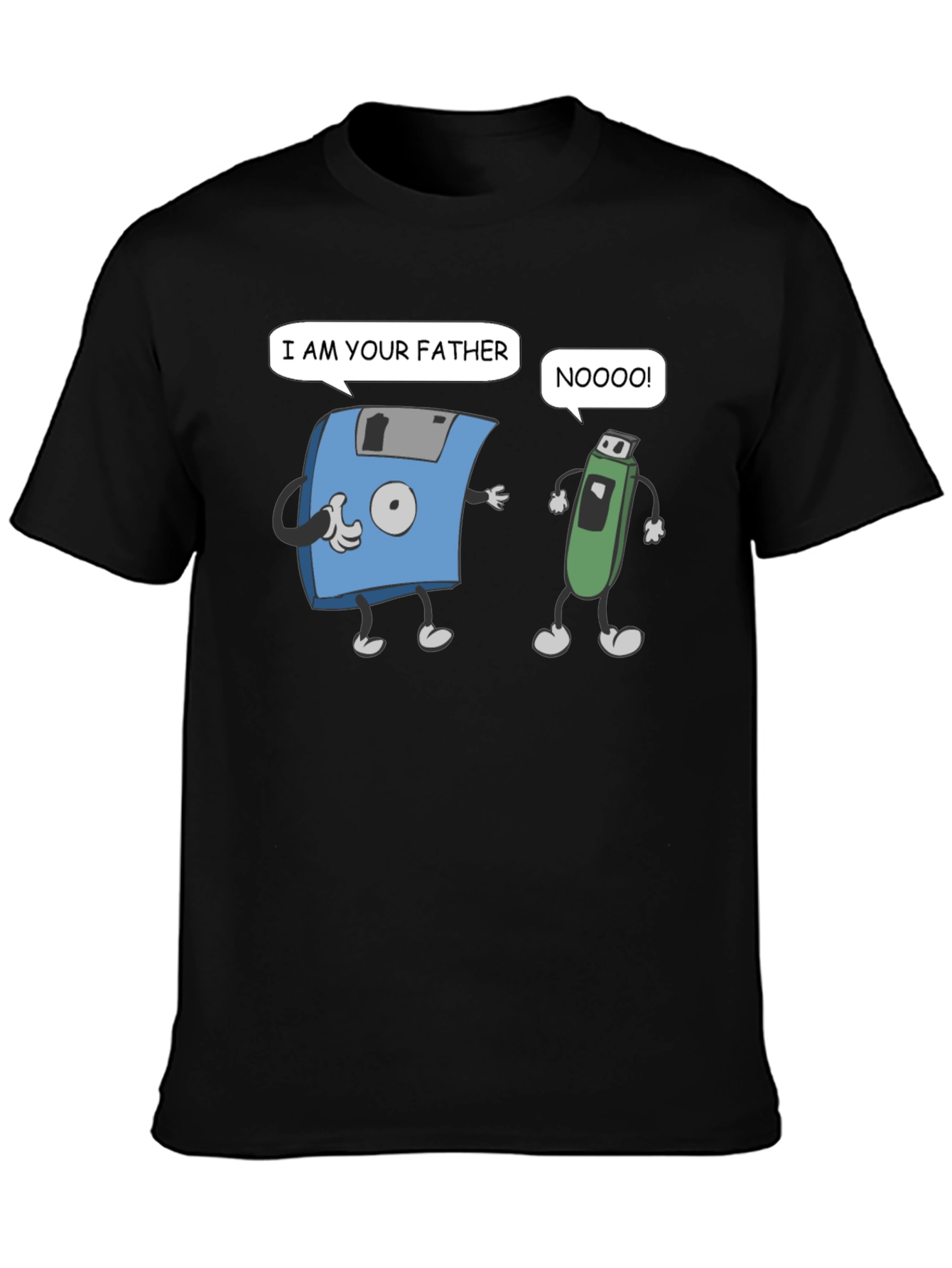 Funny Fathers Day T-Shirt: Retro Tech Humor