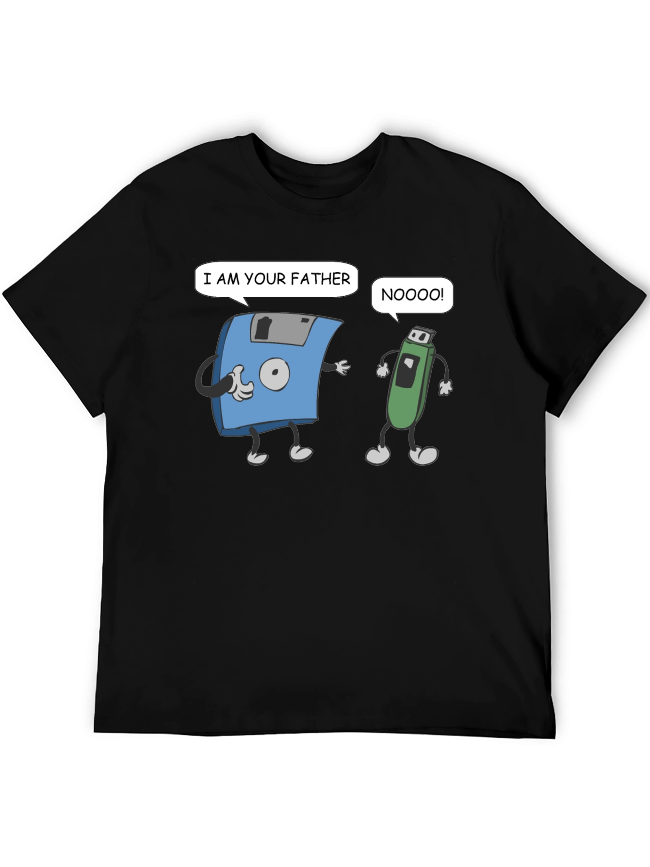 Funny Fathers Day T-Shirt: Retro Tech Humor
