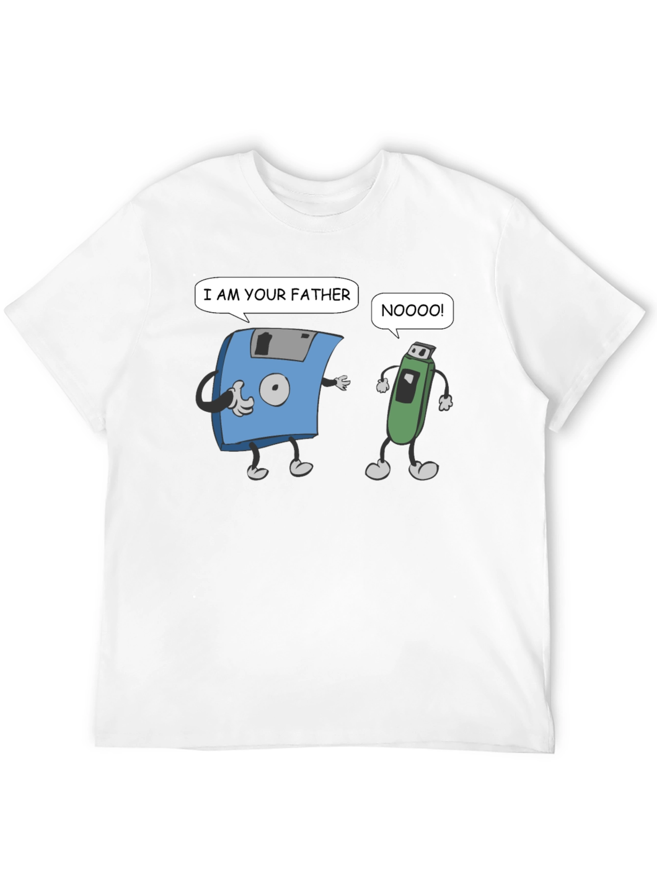 Funny Fathers Day T-Shirt: Retro Tech Humor