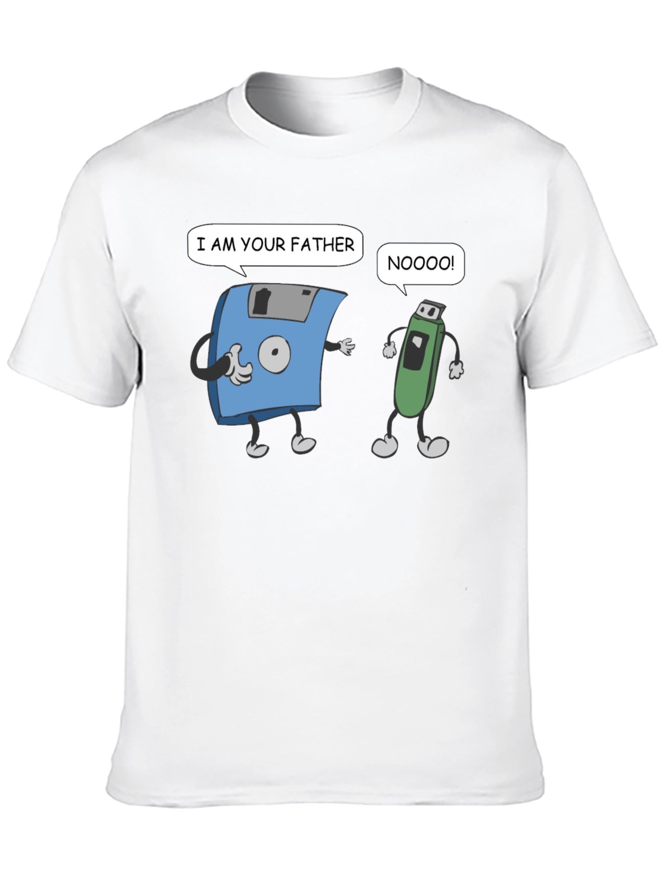 Funny Fathers Day T-Shirt: Retro Tech Humor