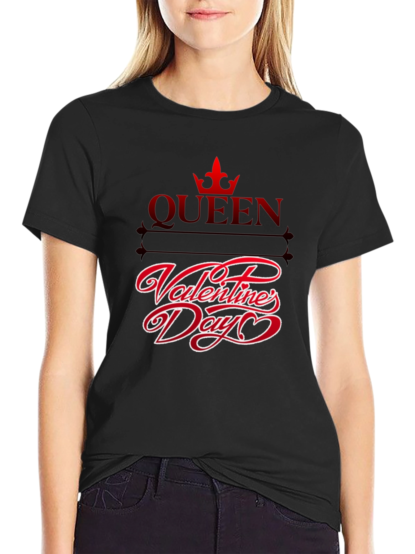 Queen Valentines Day Graphic T-Shirt