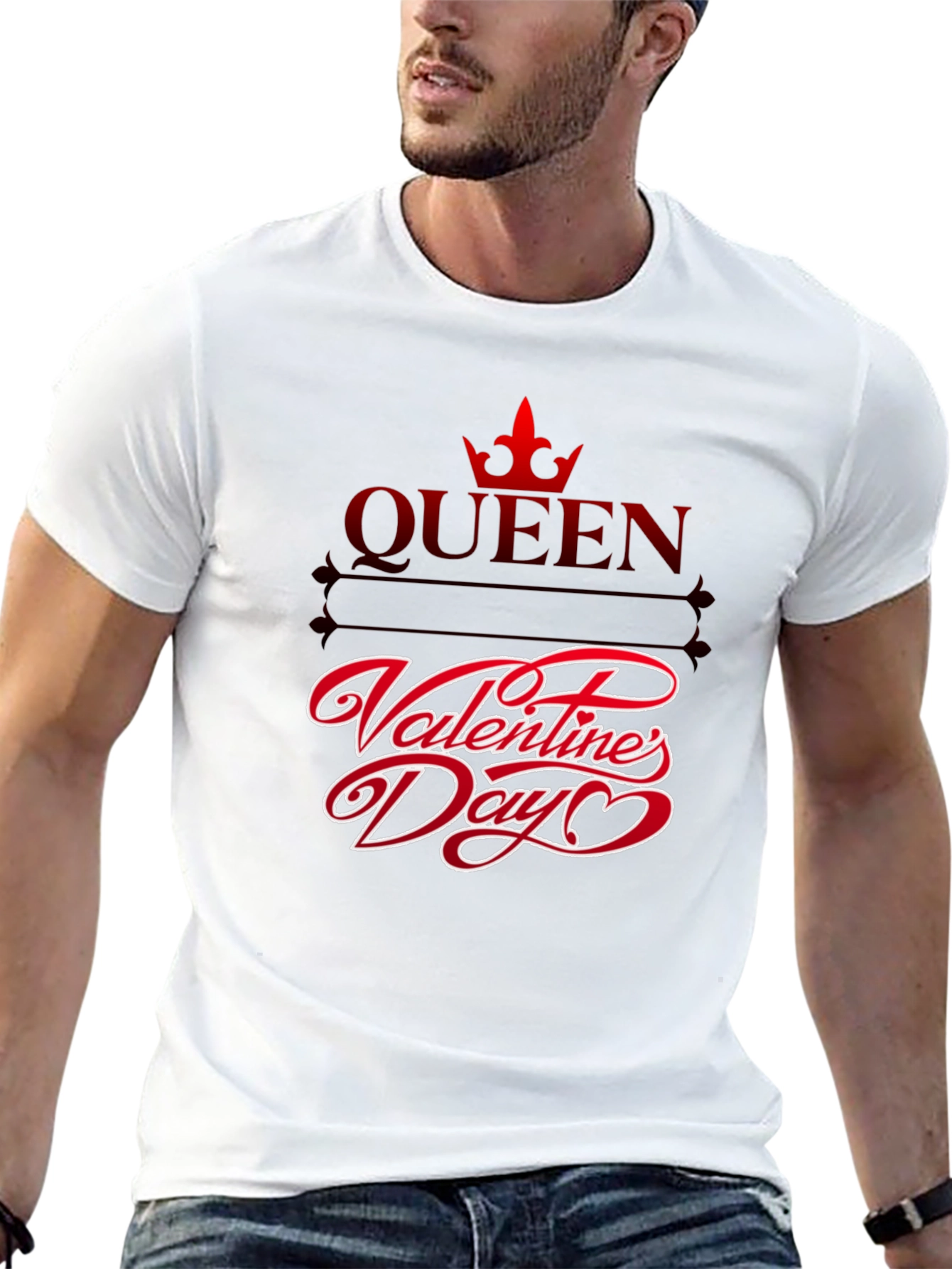 Queen Valentines Day Graphic T-Shirt