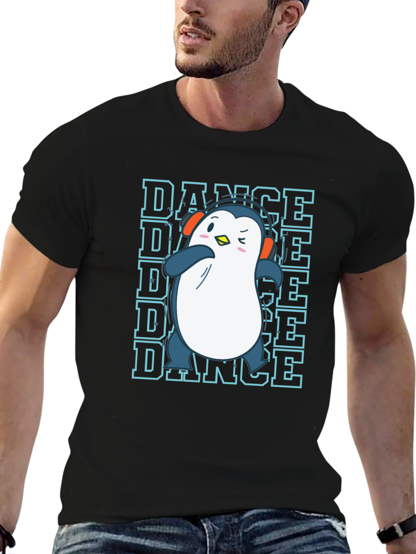 Dance Penguin Graphic T-Shirt