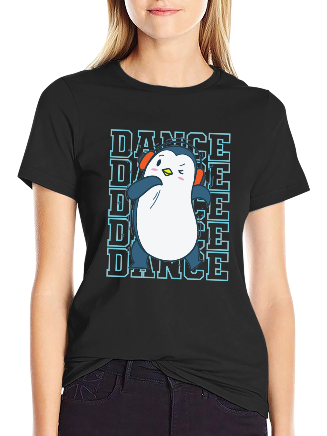 Dance Penguin Graphic T-Shirt