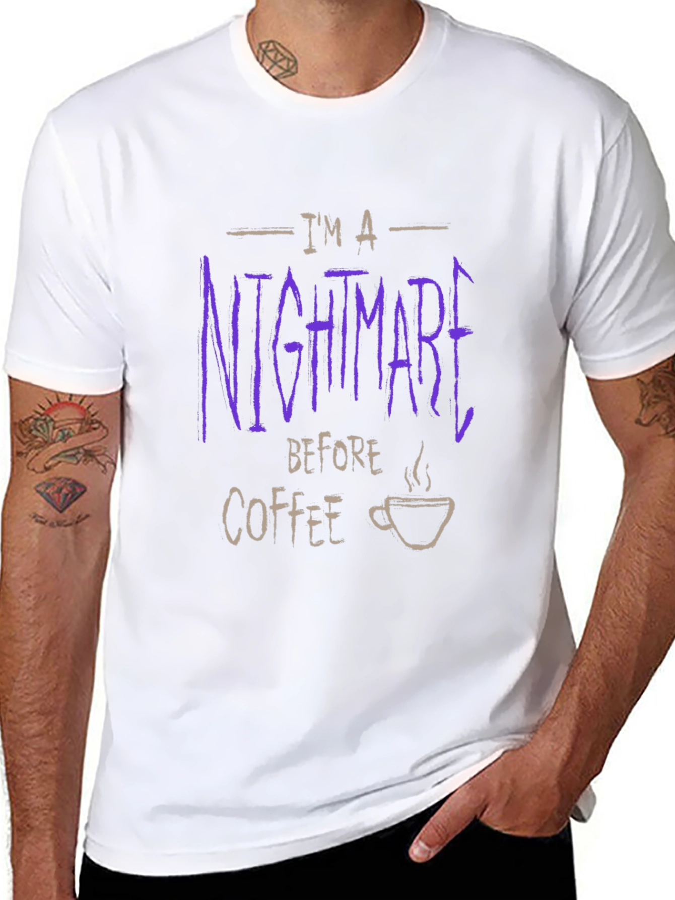 Im A Nightmare Before Coffee Graphic Tee
