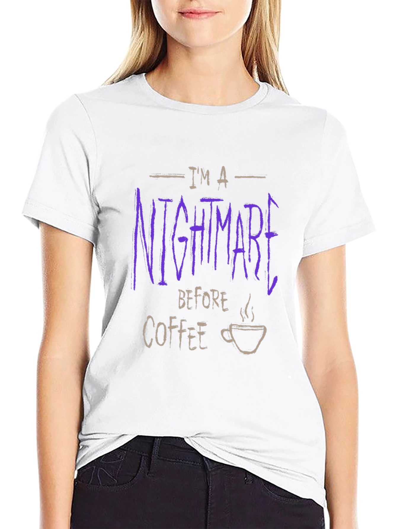 Im A Nightmare Before Coffee Graphic Tee