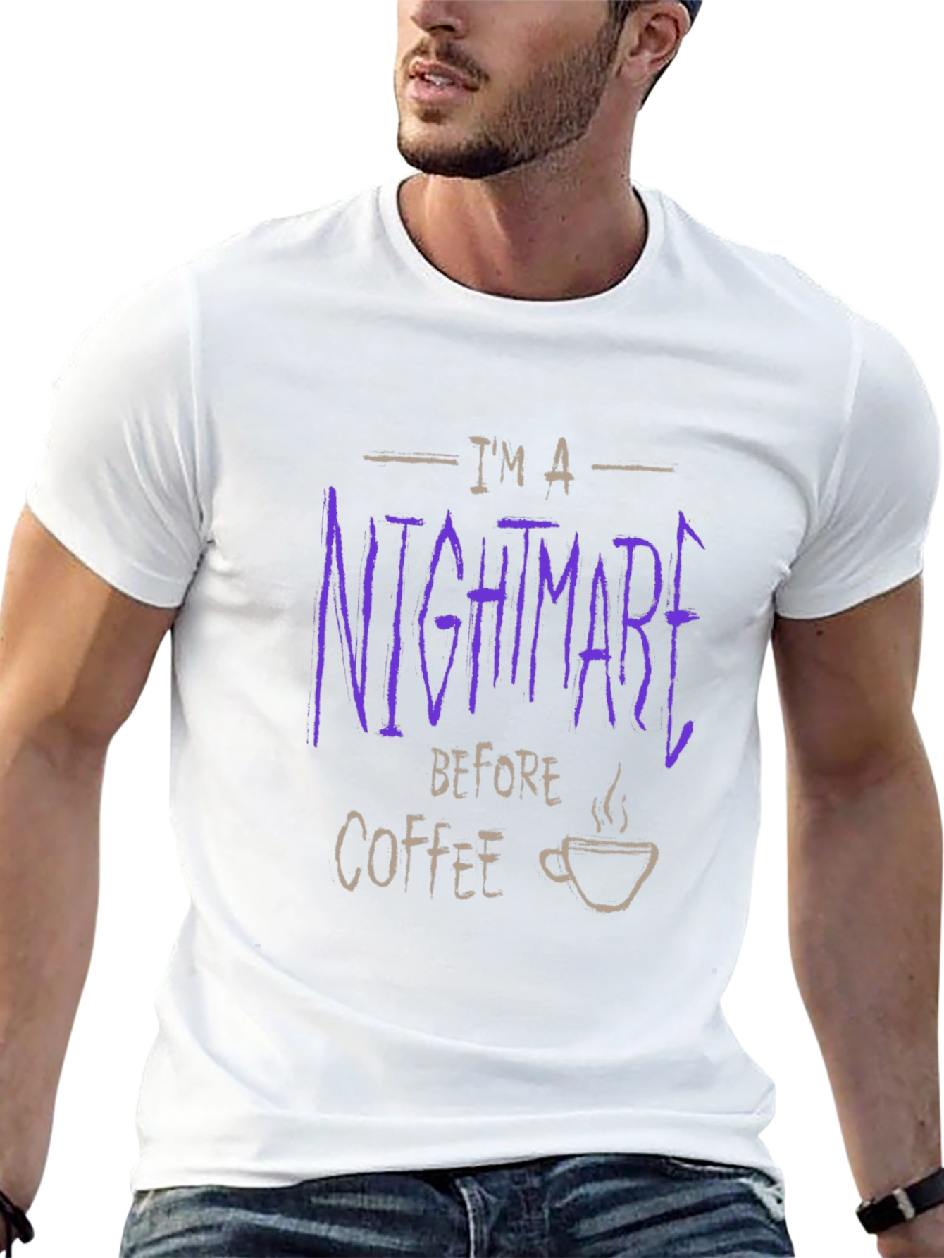 Im A Nightmare Before Coffee Graphic Tee