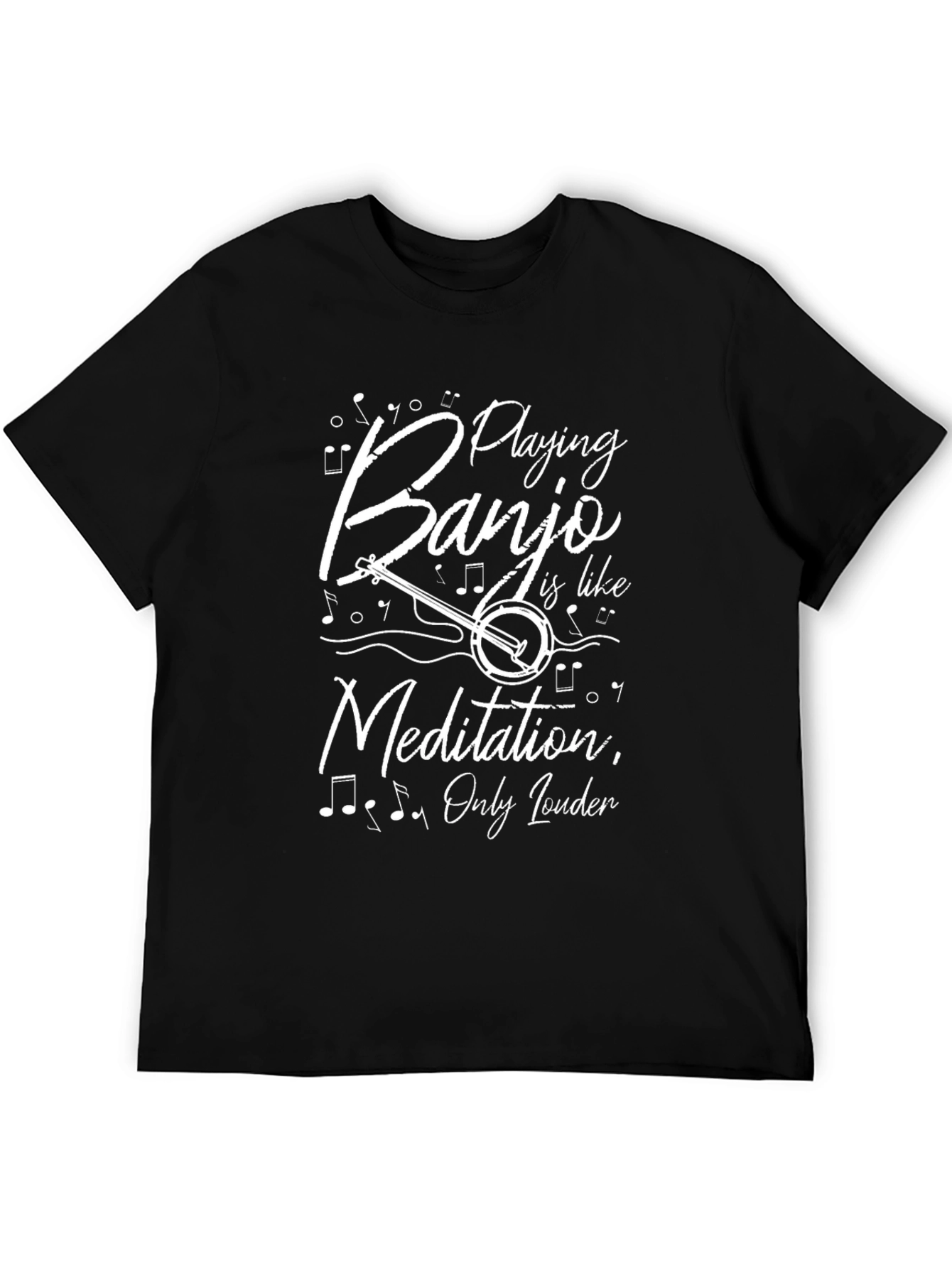 Banjo Meditation Funny Musician T-Shirt